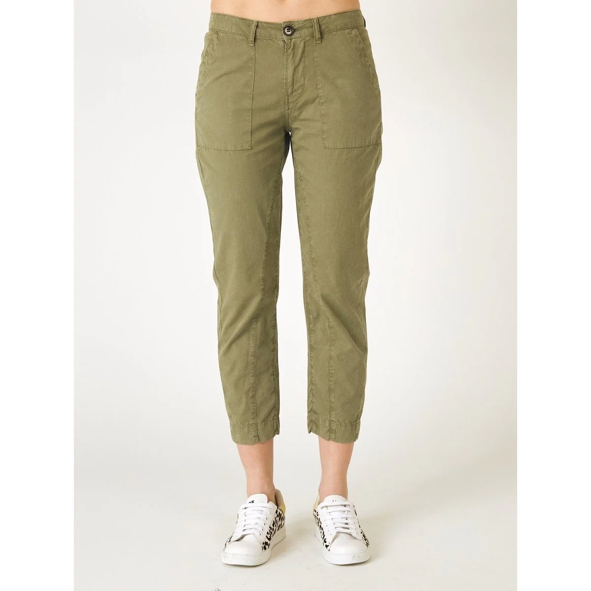 Pantalon Droit 7/8 Kaki - Image 2