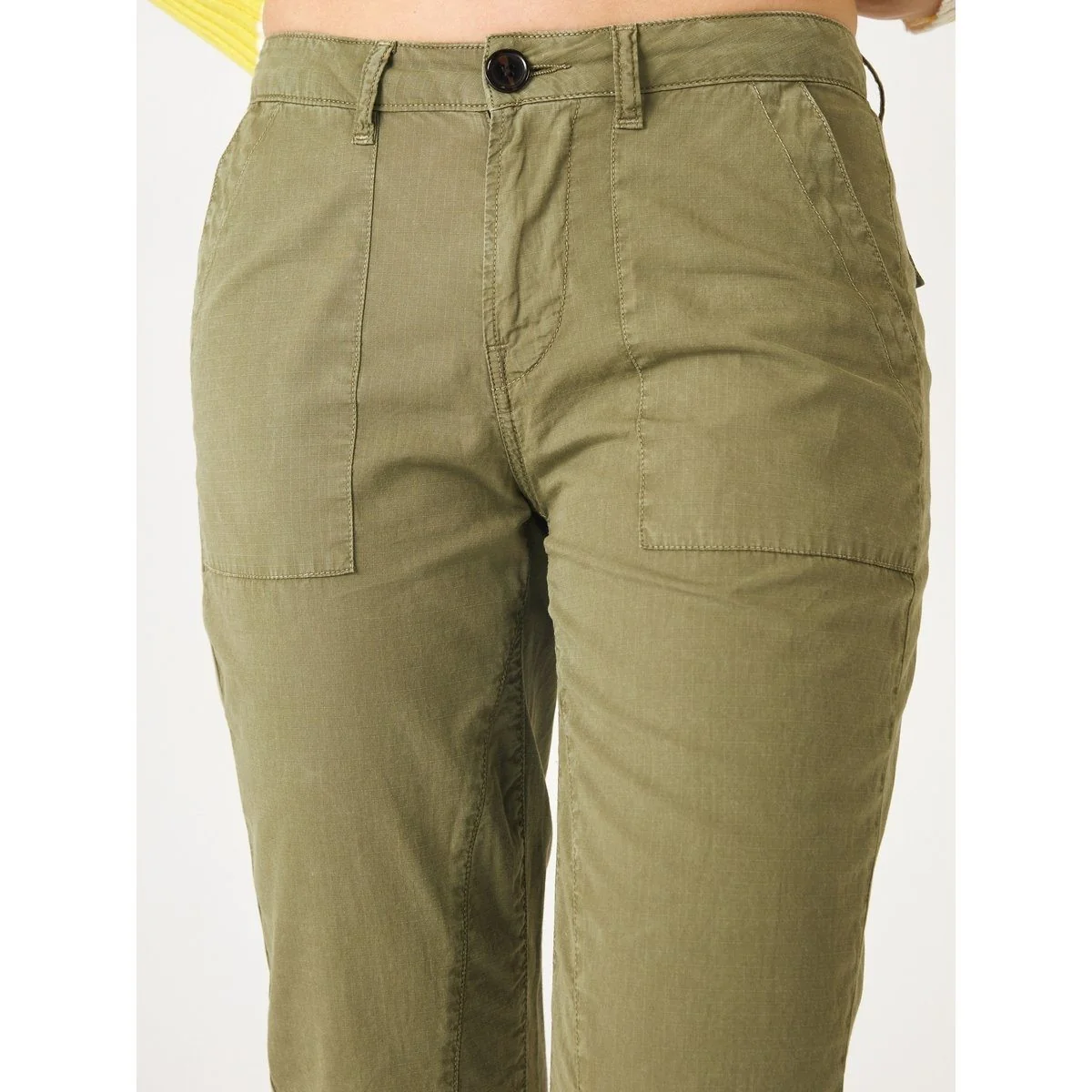 Pantalon Droit 7/8 Kaki - Image 3