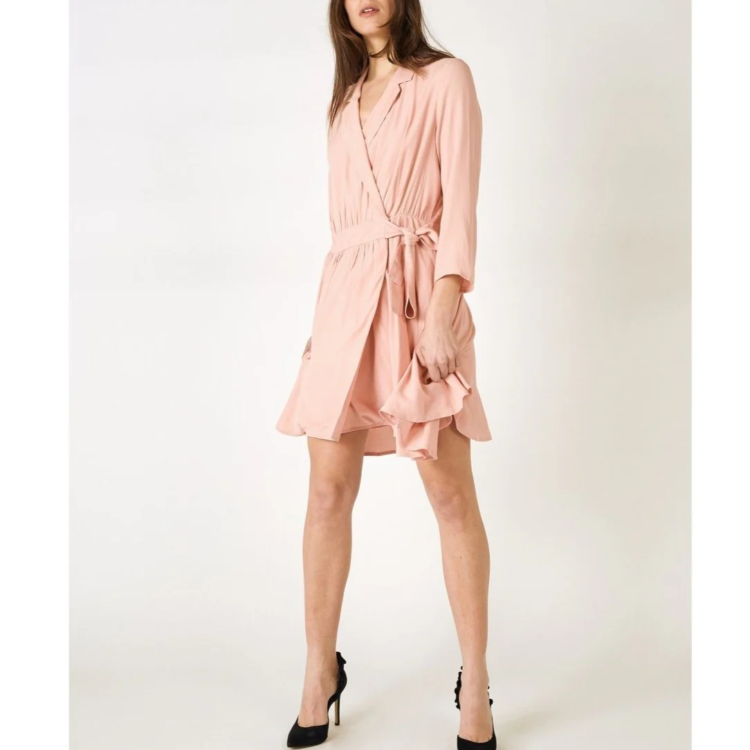 Robe Portefeuille Rose