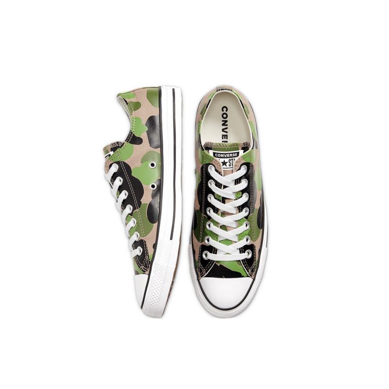 Baskets Chuck Taylor All Star Archival Camo Low Top - Noir / Vert / Beige / Blanc - Image 5