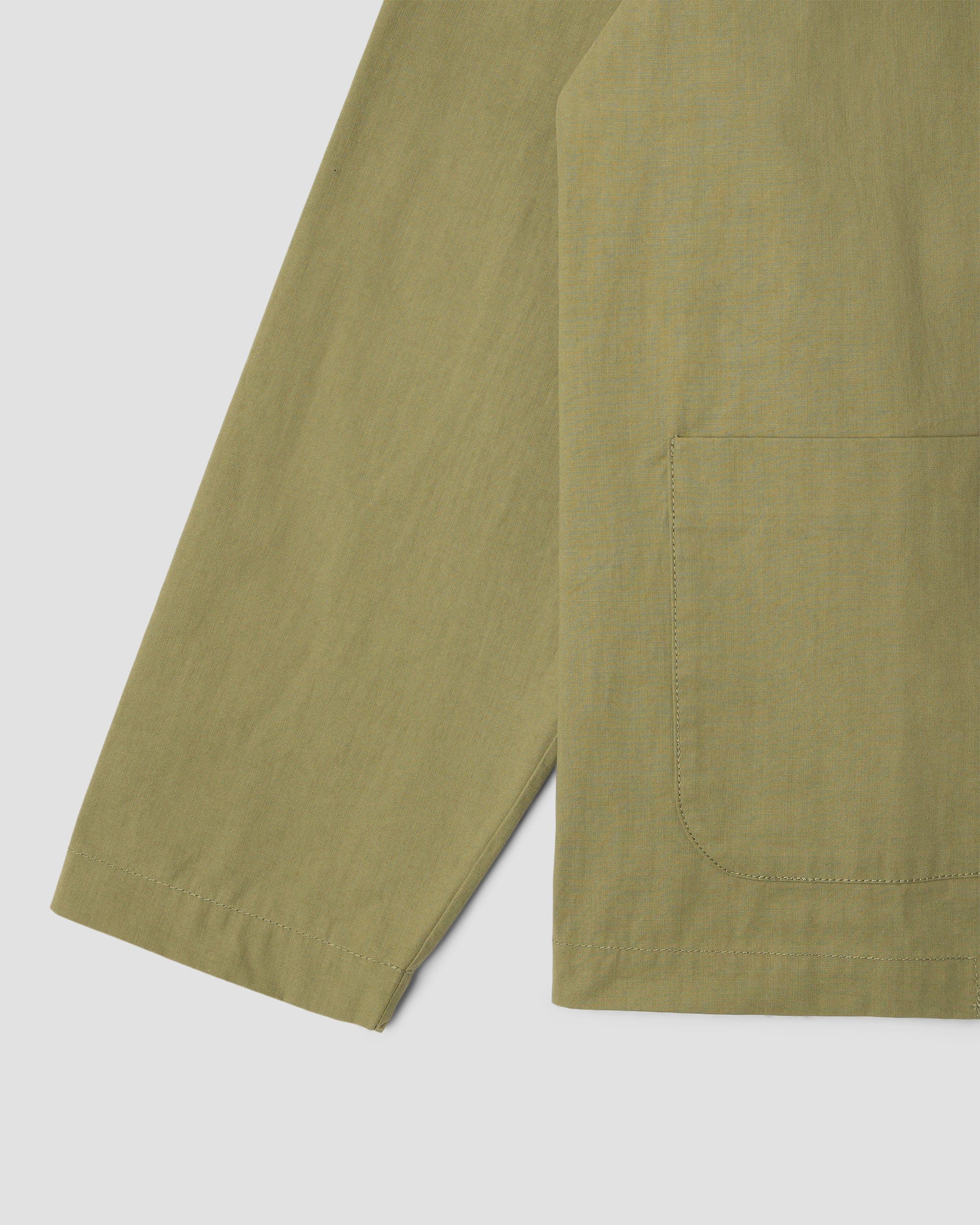 3 Pocket Jacket - Olive Sateen - Image 5