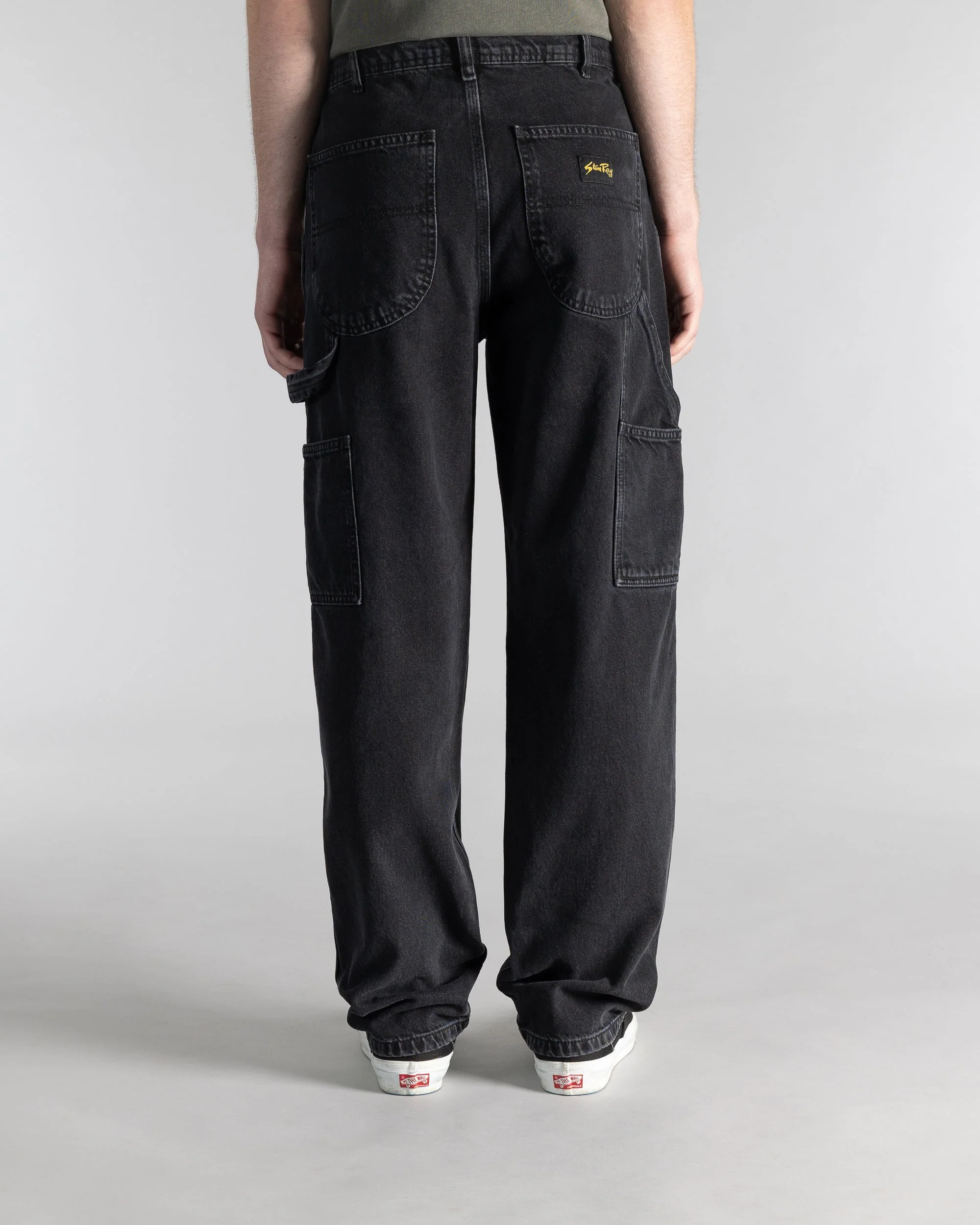 80s Painter Pant - Stonewashed Black Denim - Image 4