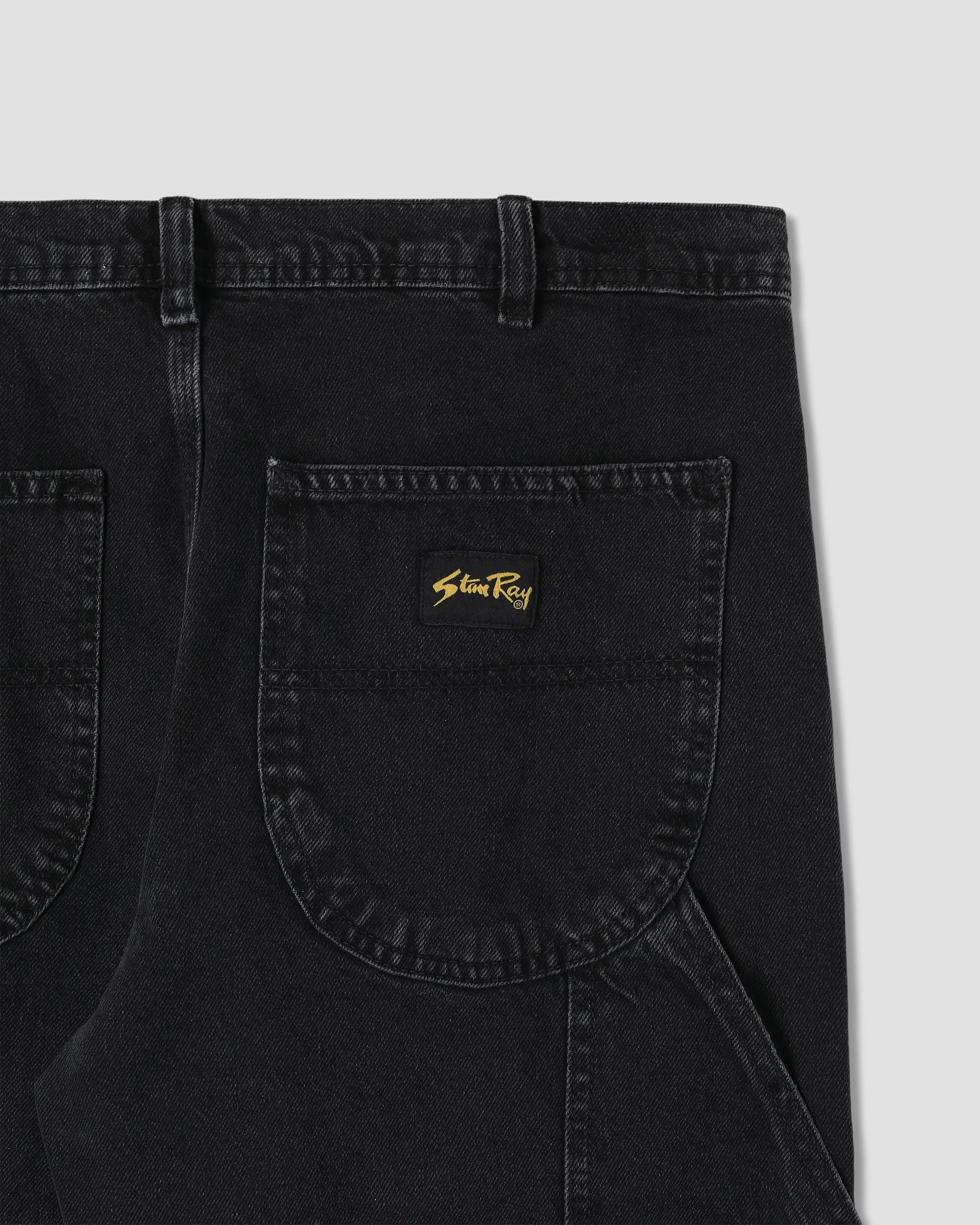 80s Painter Pant - Stonewashed Black Denim - Image 6