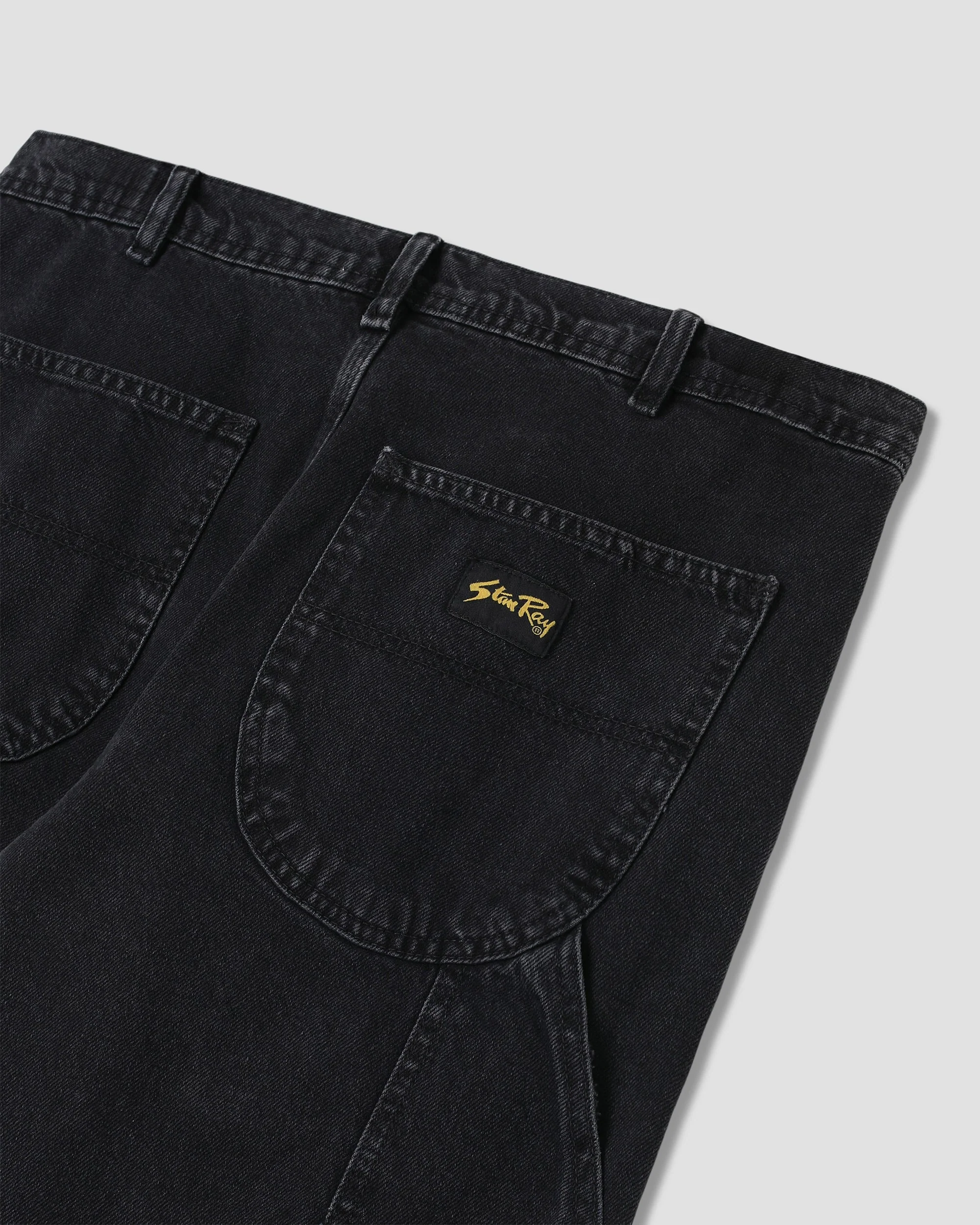 80s Painter Pant - Stonewashed Black Denim - Image 7
