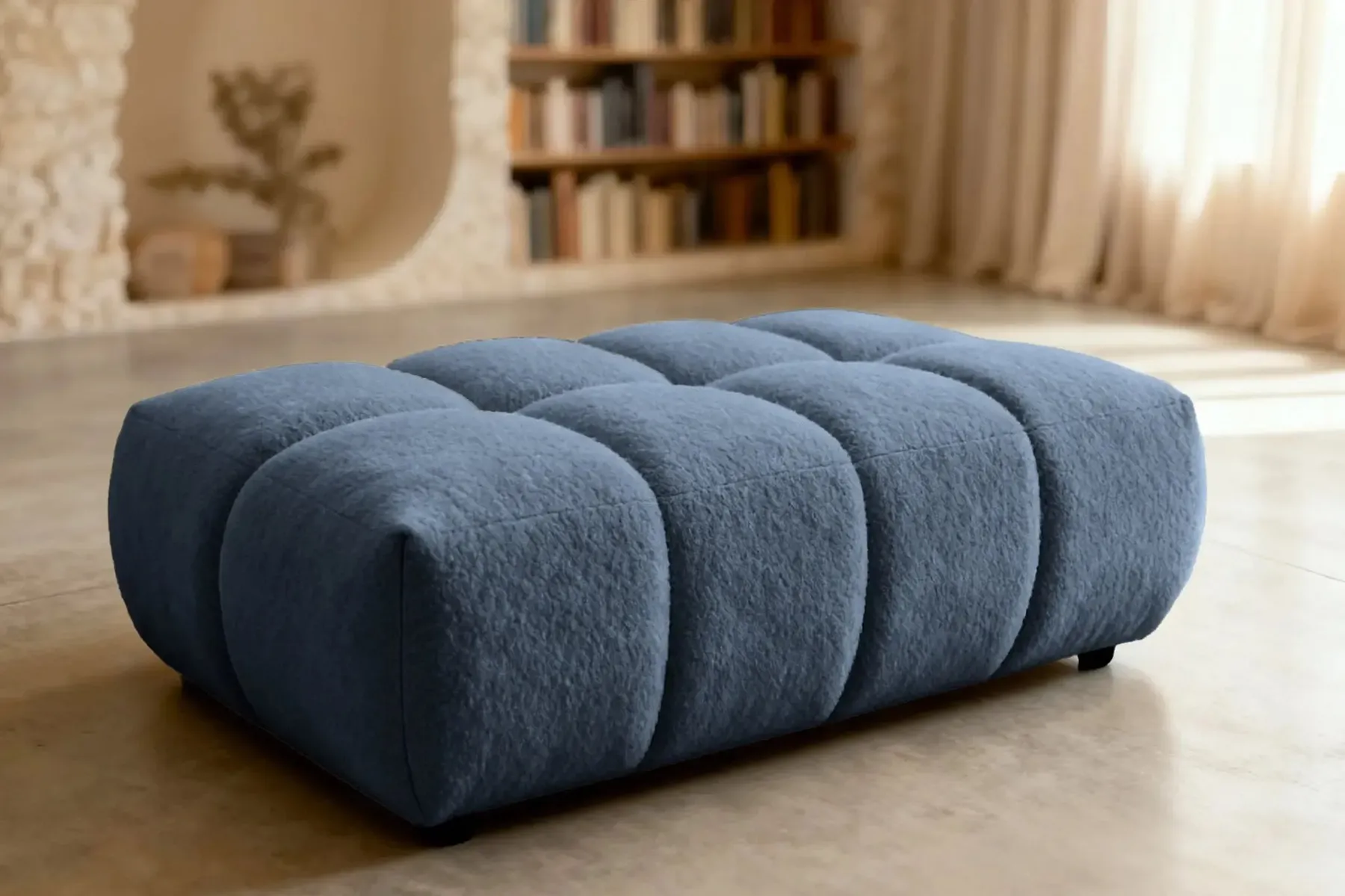 Alexia - Pouf Tissu Bouclette - Image 12