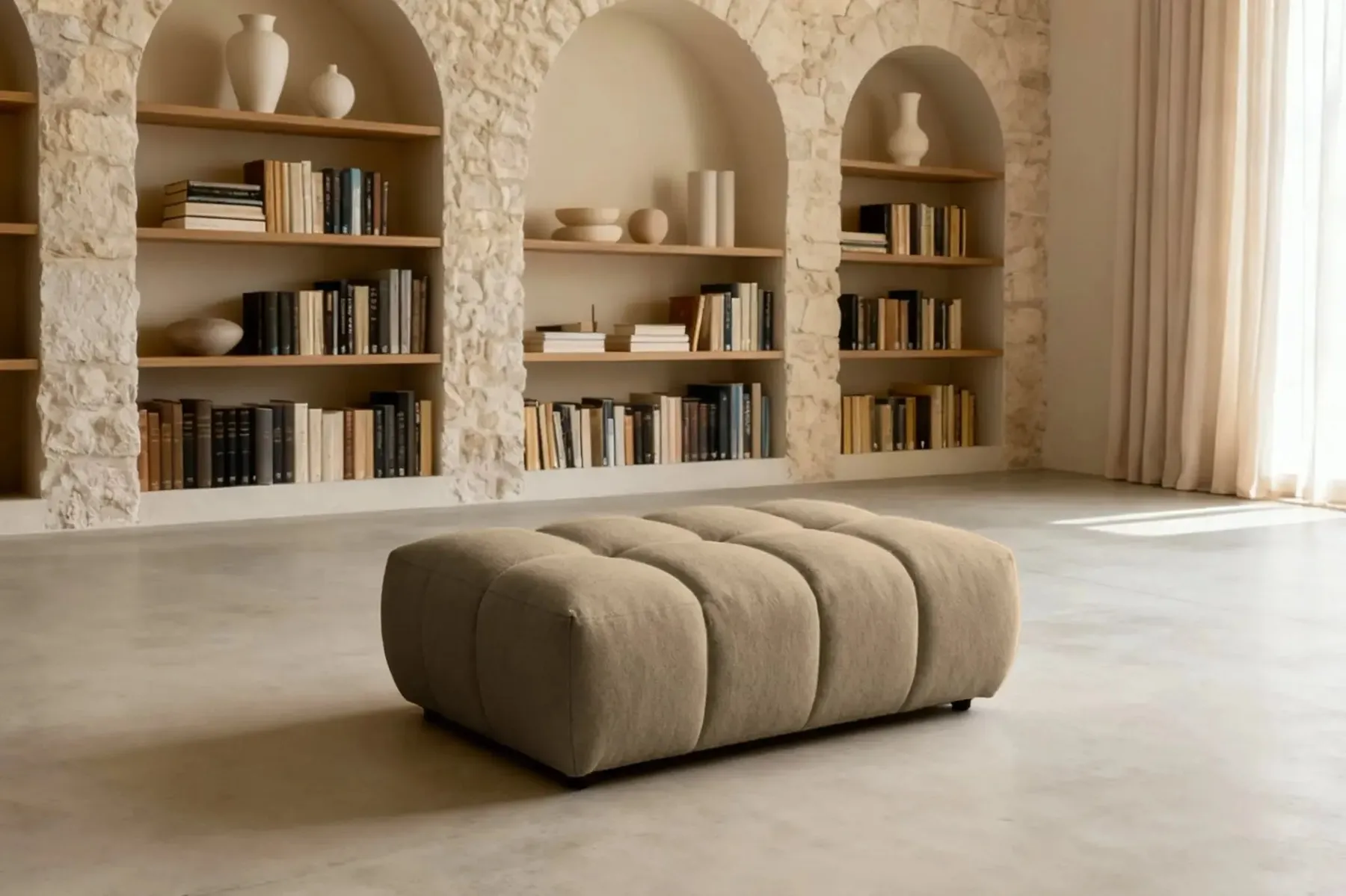 Alexia - Pouf Tissu Bouclette - Image 19