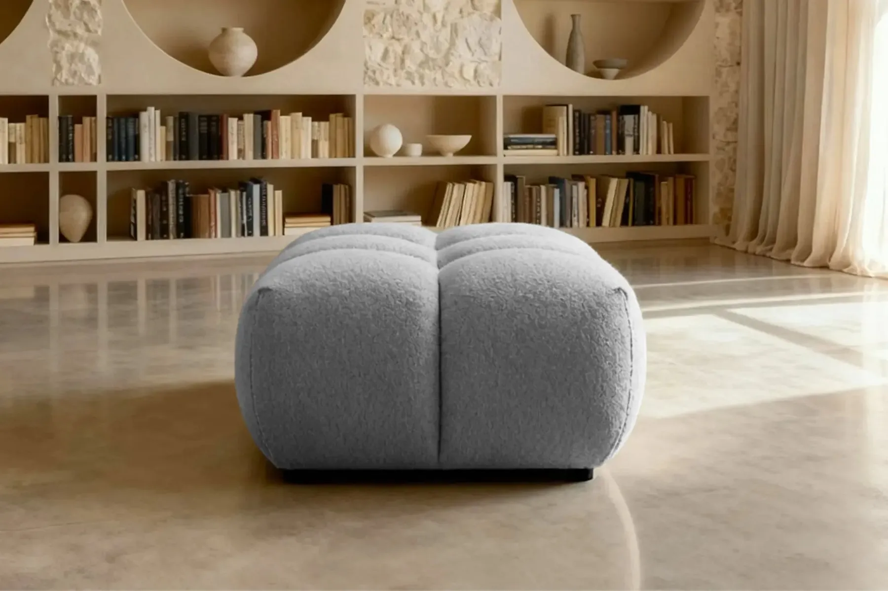 Alexia - Pouf Tissu Bouclette - Image 29