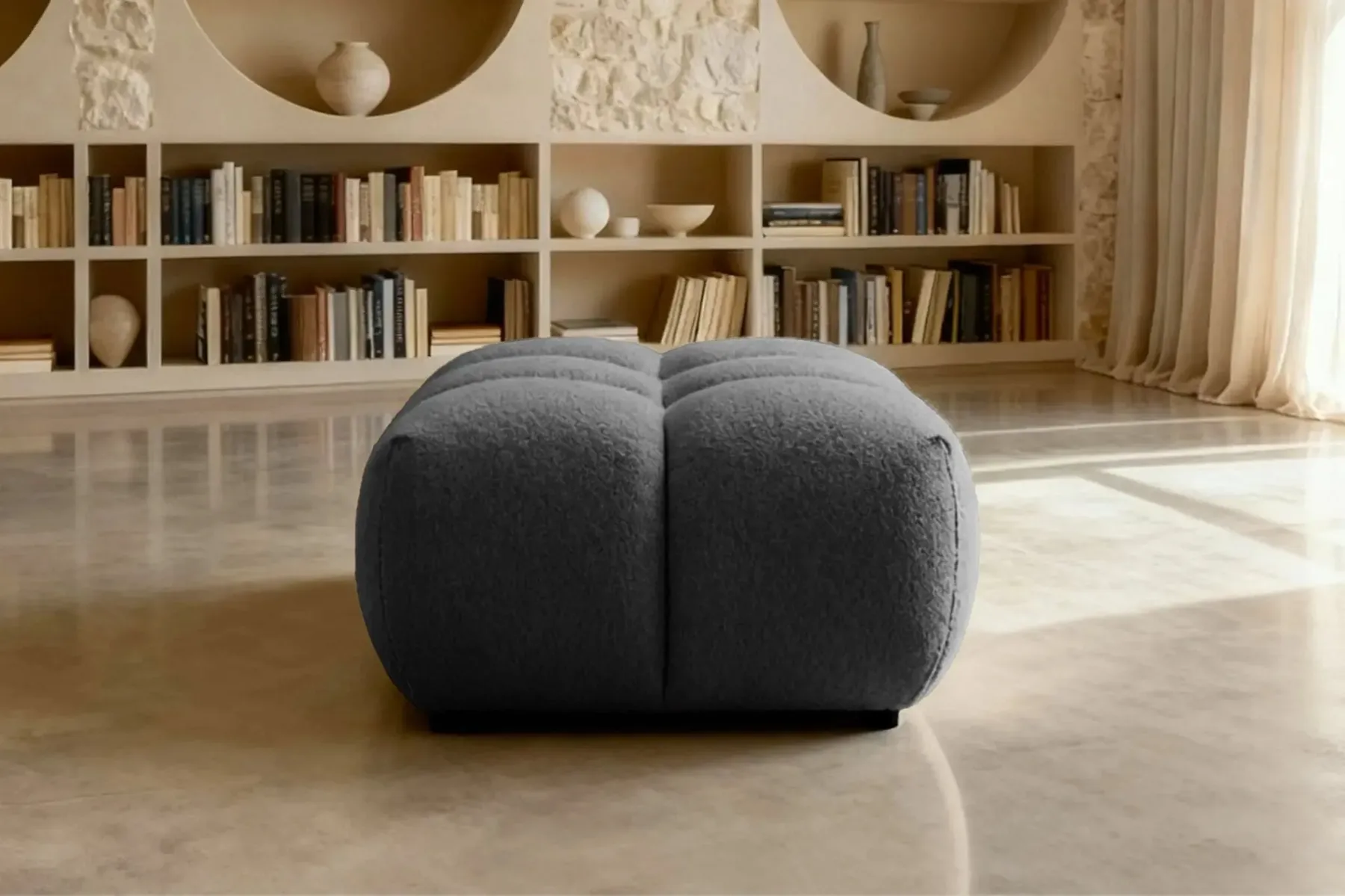 Alexia - Pouf Tissu Bouclette - Image 38