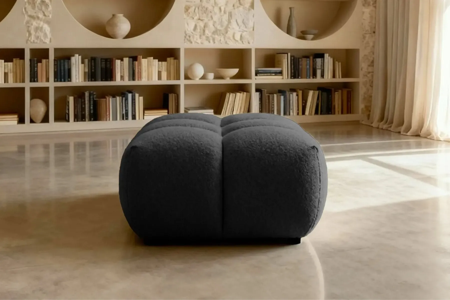 Alexia - Pouf Tissu Bouclette - Image 47
