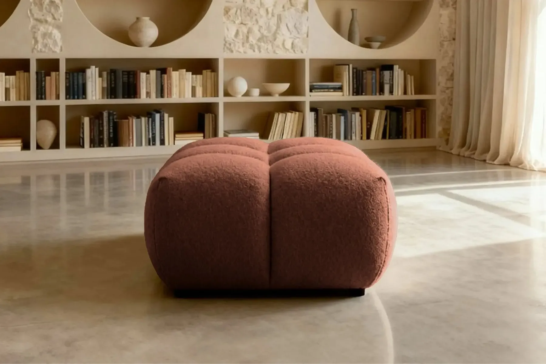 Alexia - Pouf Tissu Bouclette - Image 56