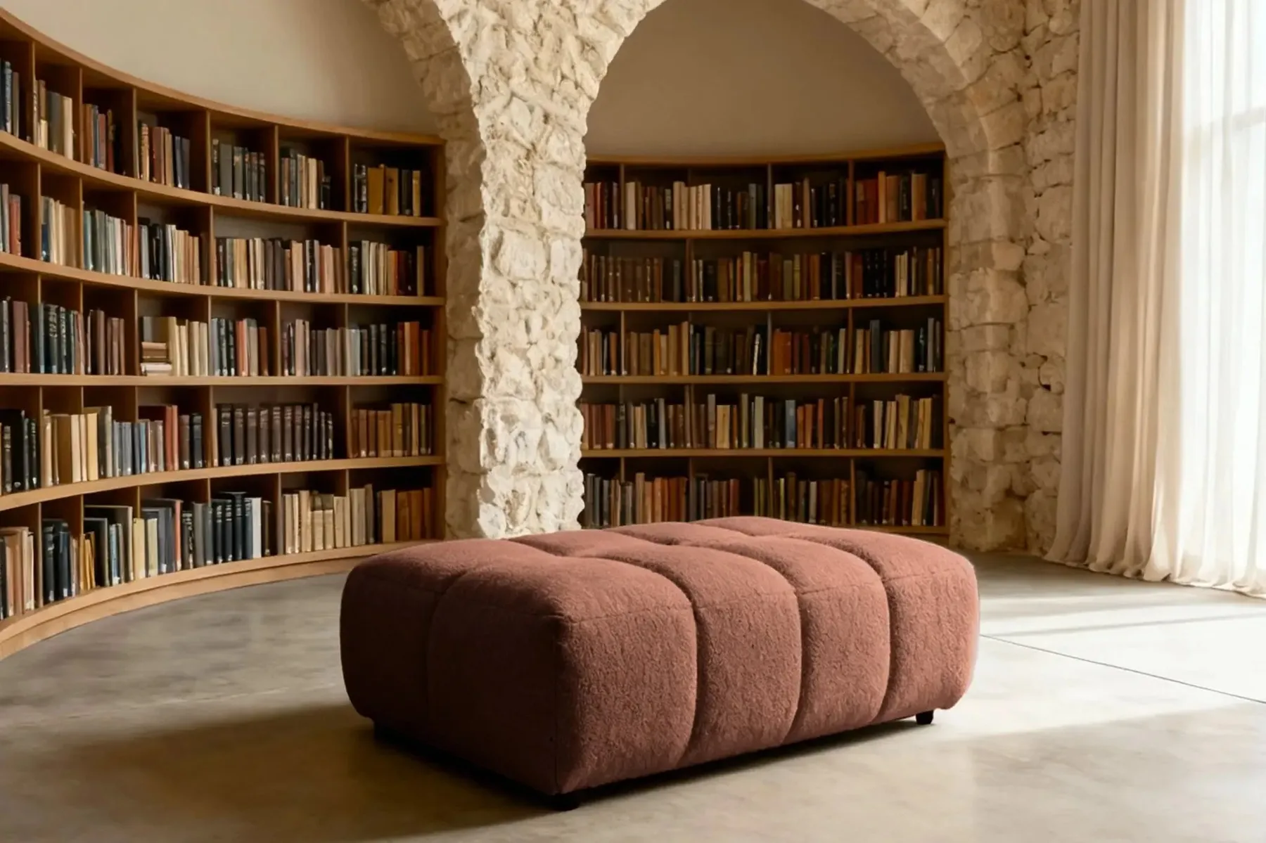 Alexia - Pouf Tissu Bouclette - Image 60