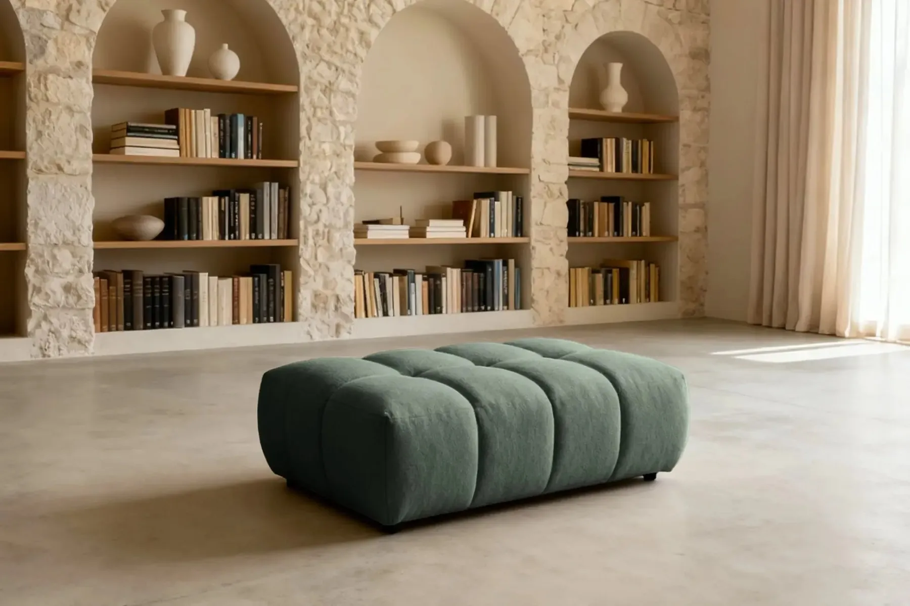 Alexia - Pouf Tissu Bouclette - Image 64