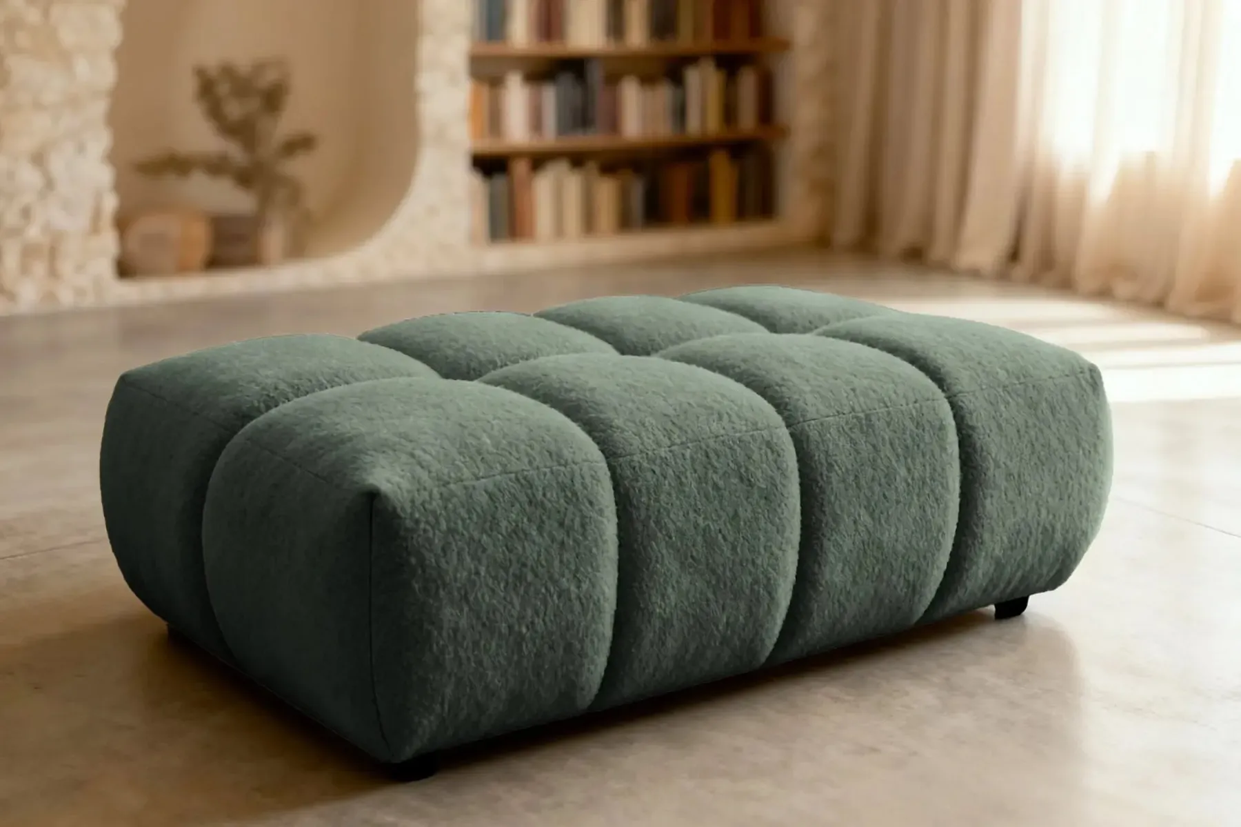 Alexia - Pouf Tissu Bouclette - Image 66