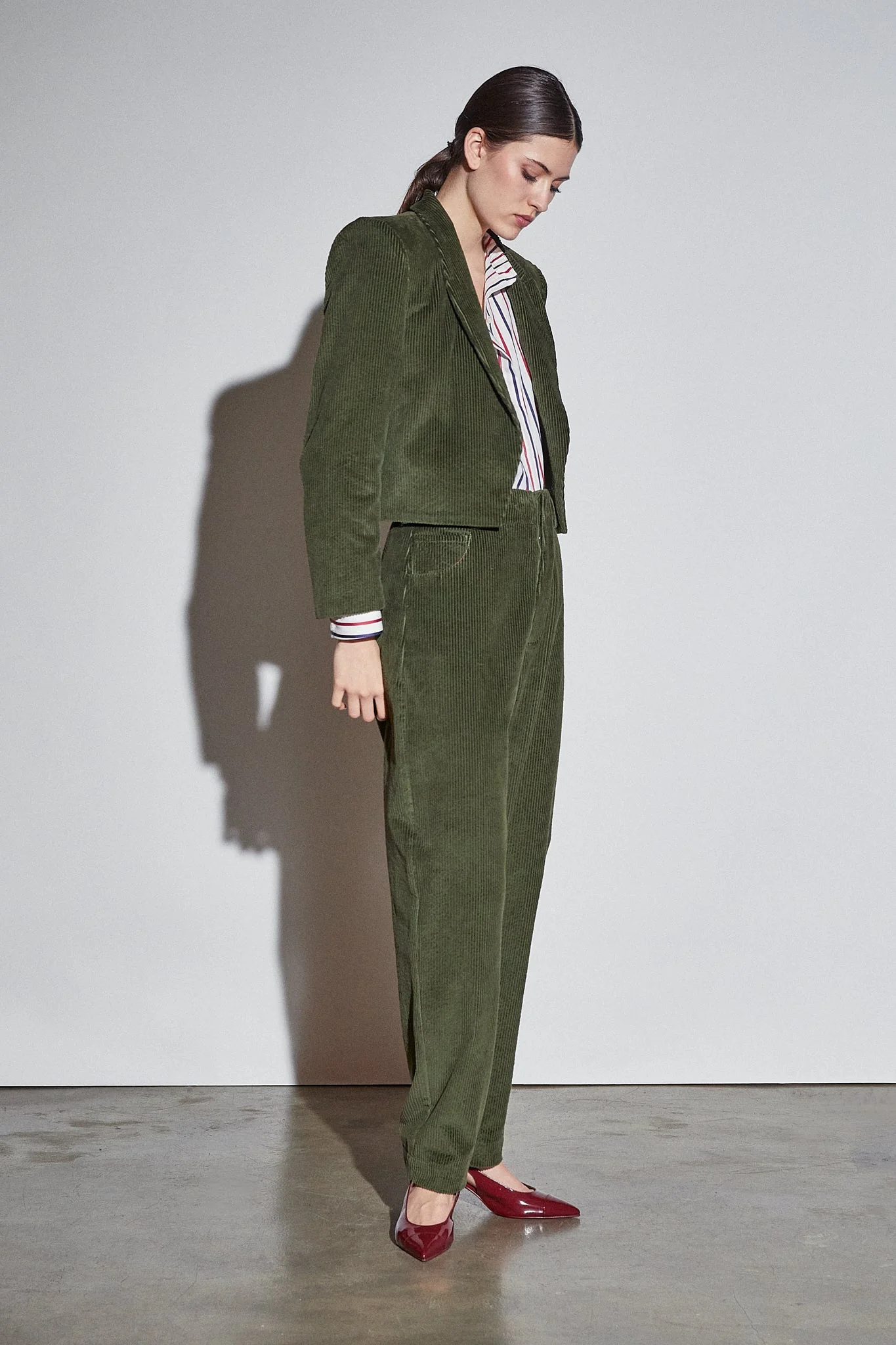 Veste Amber Spencer - Olive Corduroy - Femme - Image 3