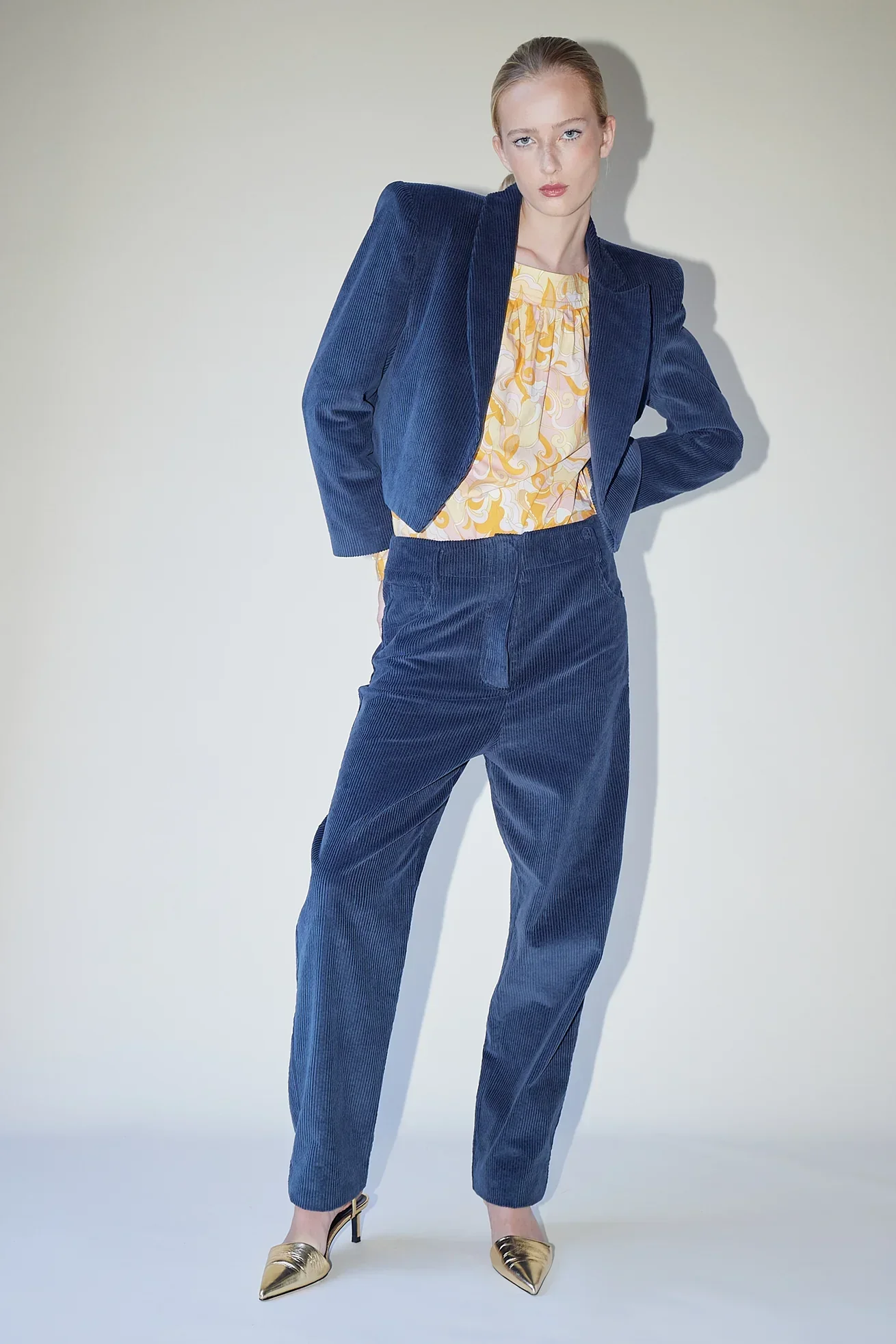 Veste Amber Spencer - Petrol Corduroy - Femme - Image 2