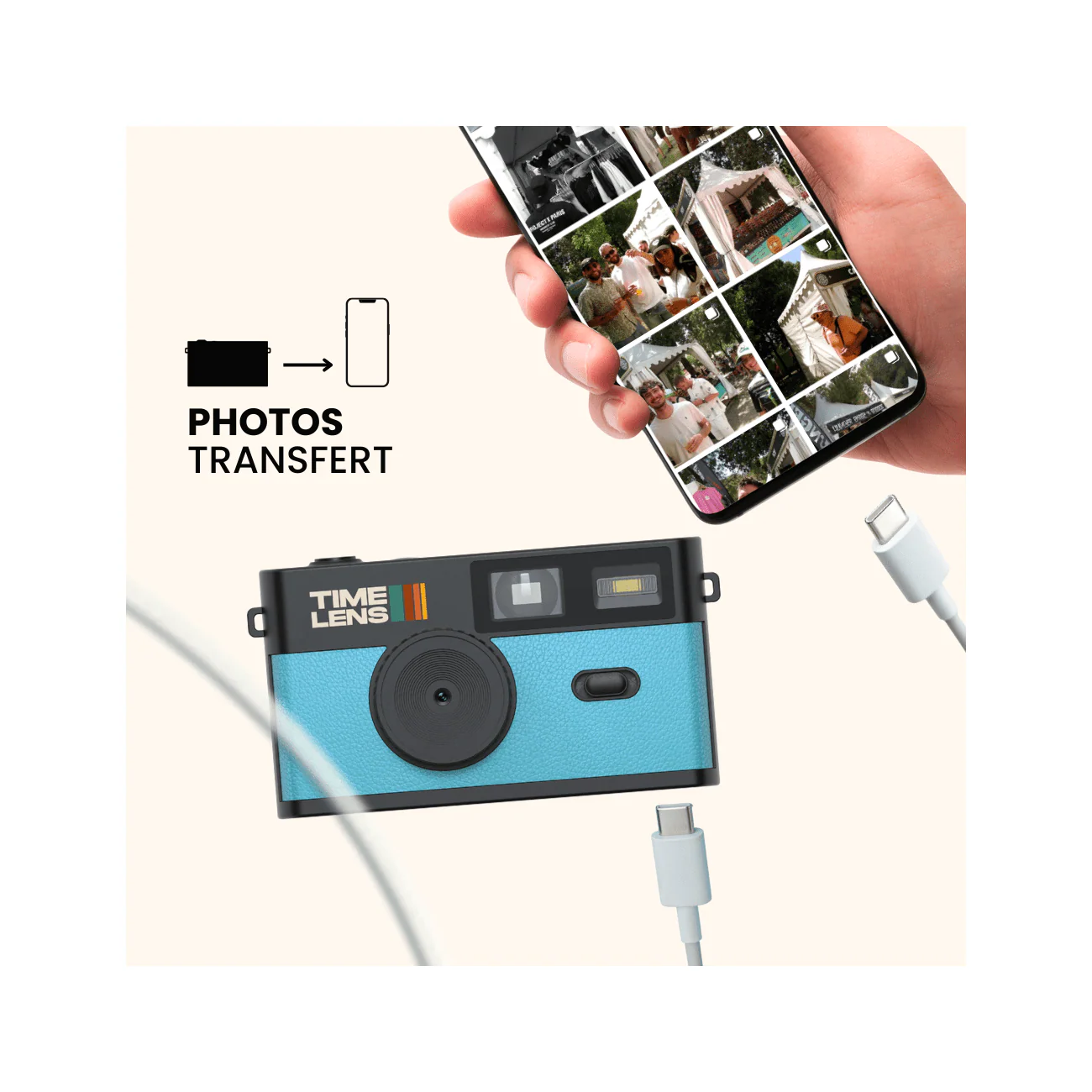 Appareil Photo Timelens® Bleu Turquoise - Image 3