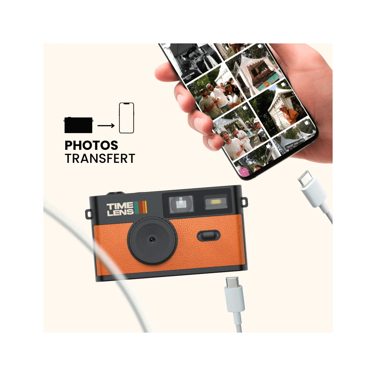 Appareil Photo Timelens® Orange - Image 3
