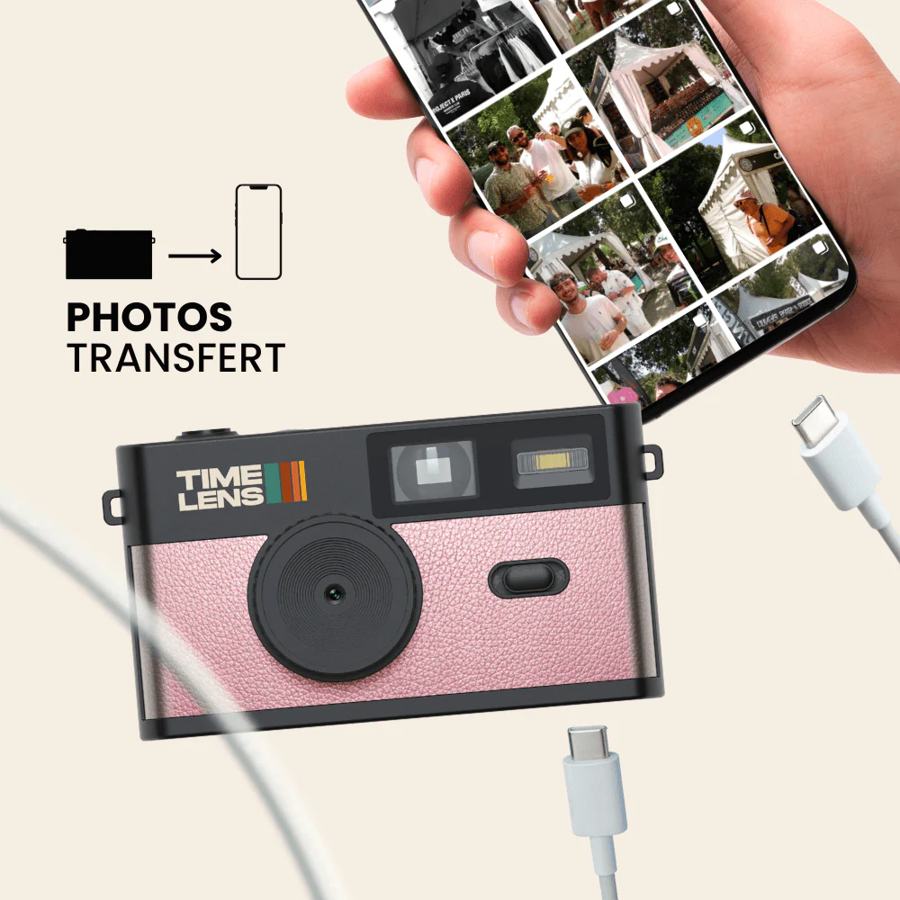 Appareil Photo Timelens® Pop Edition 80'S Pink Gold - Image 3