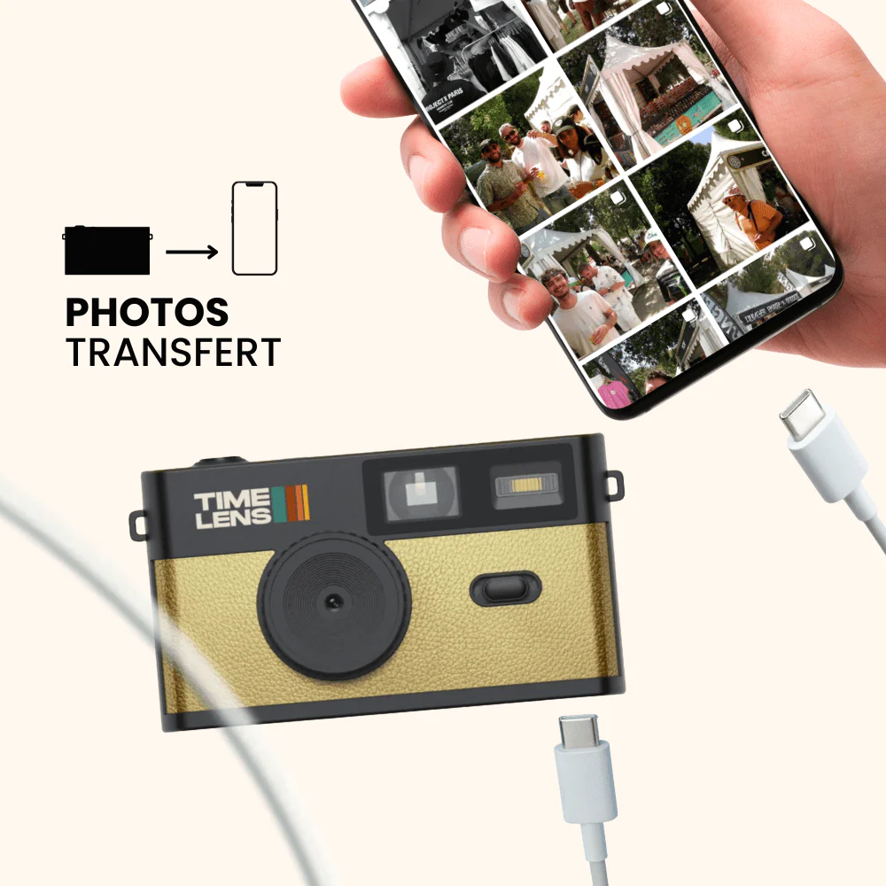 Appareil Photo Timelens® Pop Edition 80'S Gold - Image 3