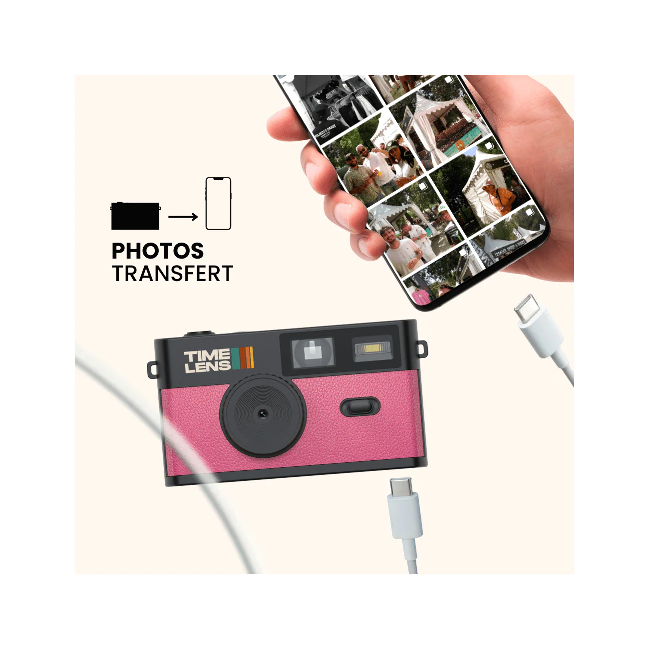 Appareil Photo Timelens® Rose - Image 4