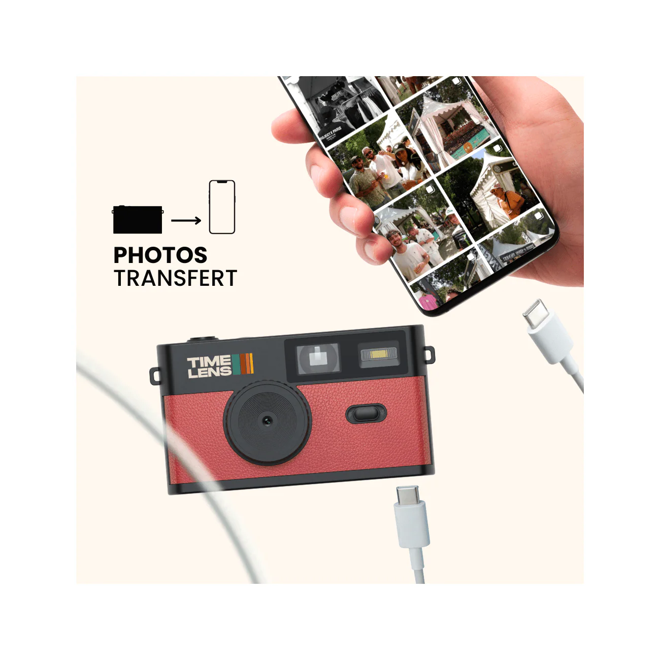 Appareil Photo Timelens® Rouge - Image 3
