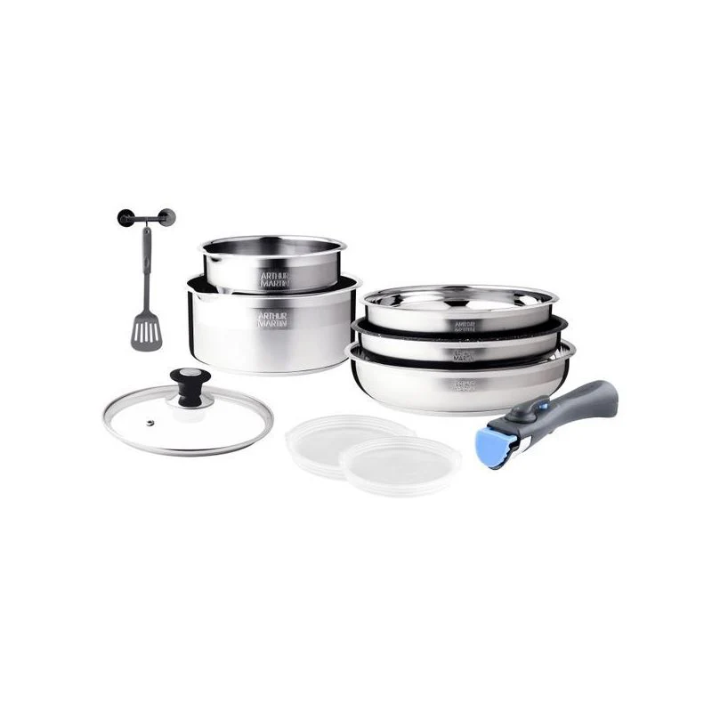 Batterie 10 Pièces - Acier Inoxydable - Inox - Image 2