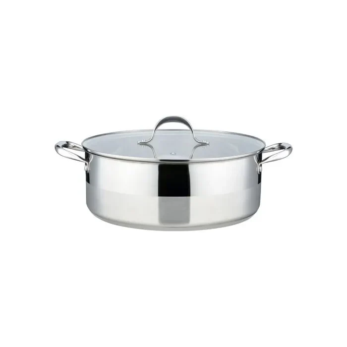 Faitout 32cm Avec Couvercle - Acier Inoxydable - Inox - Image 2