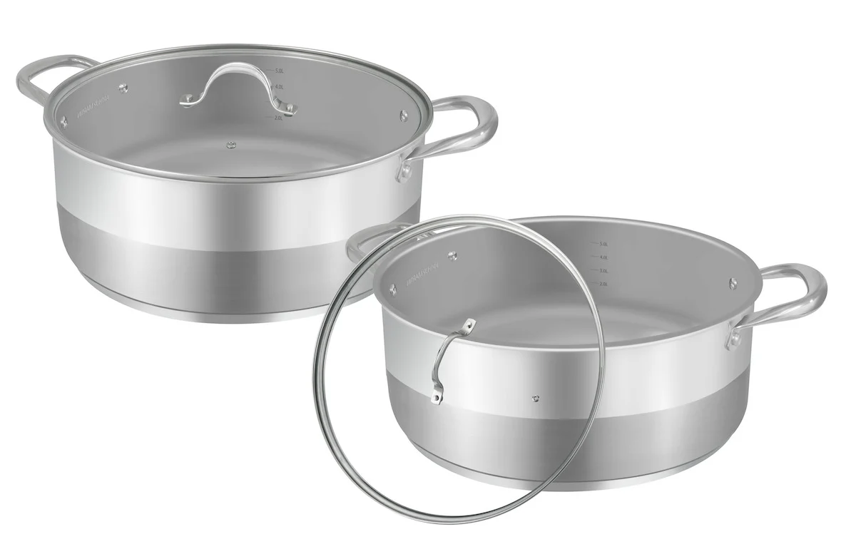 Faitout 32cm Avec Couvercle - Acier Inoxydable - Inox - Image 4