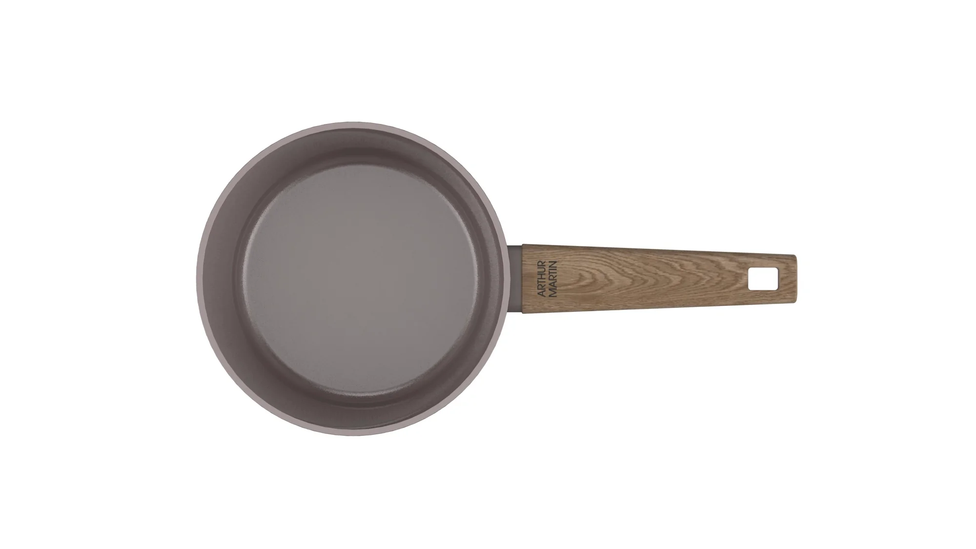 Set 3 Casseroles 16/18/20cm - Aluminium Forgé - Revêtement Céramique - Taupe - Image 3