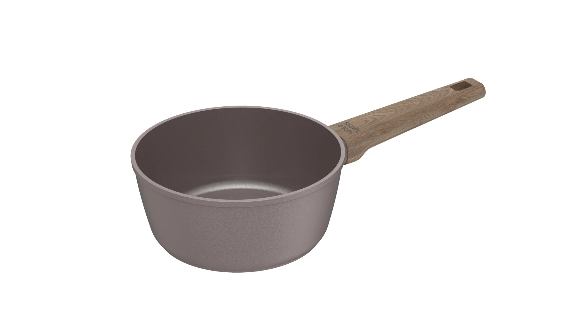 Set 3 Casseroles 16/18/20cm - Aluminium Forgé - Revêtement Céramique - Taupe - Image 4