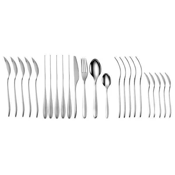 Ménagere 24 Pièces - Acier Inoxydable - Inox Finition Miroir Poli - Image 5