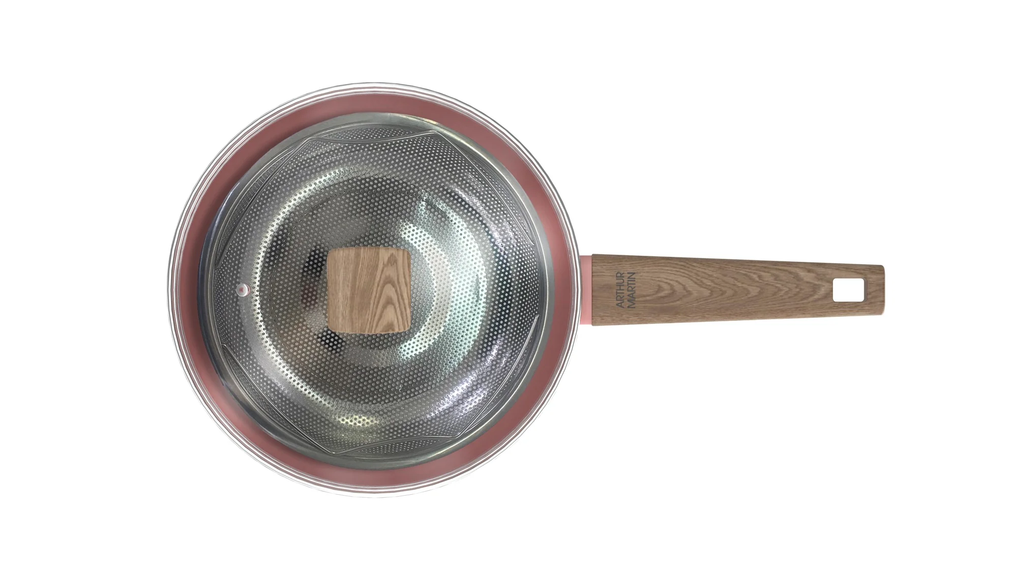Sauteuse 28cm Avec Couvercle + Panier - Aluminium Forgé - Revêtement Céramique - Rose - Image 4