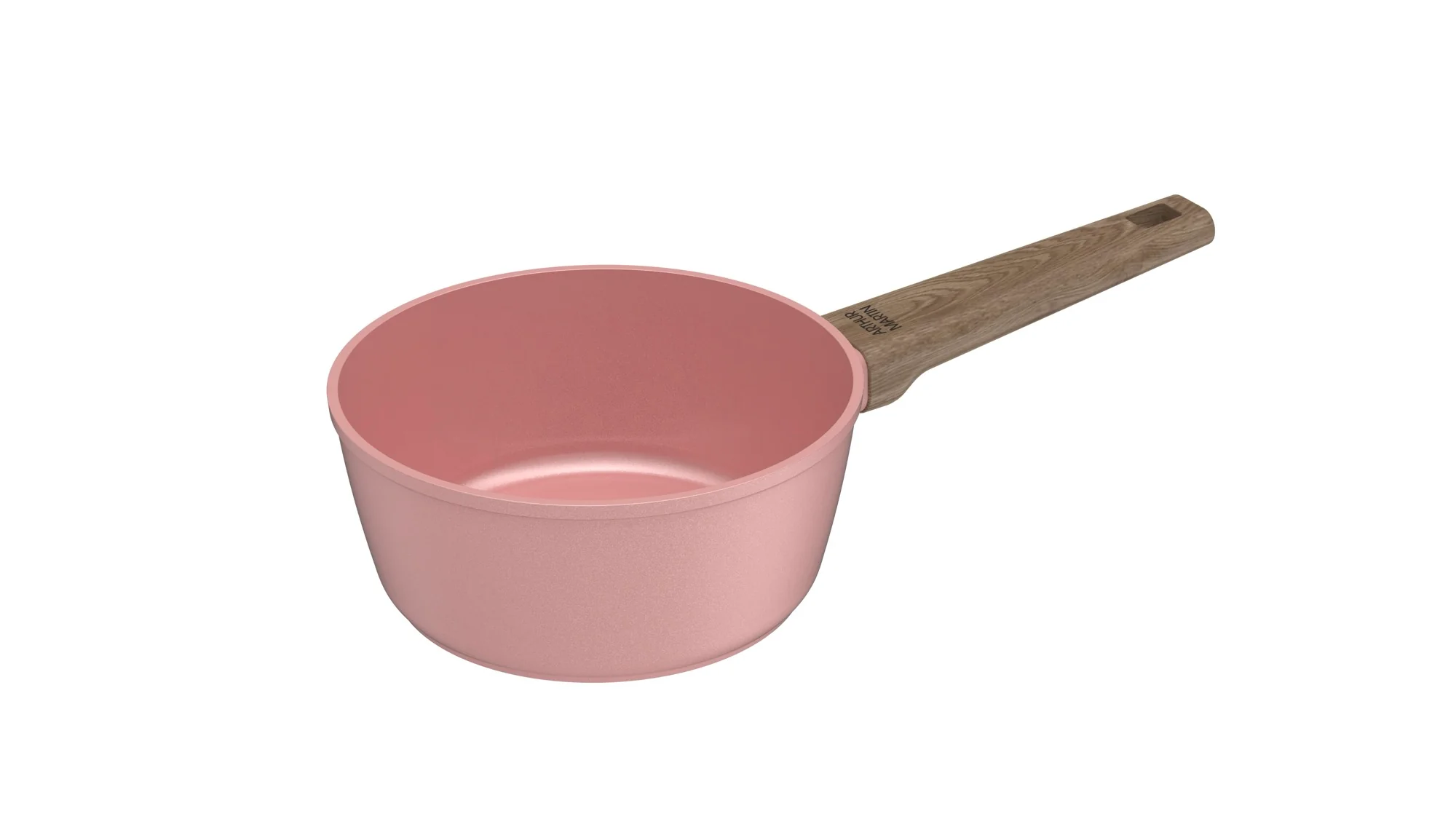 Set 3 Casseroles 16/18/20cm - Aluminium Forgé - Revêtement Céramique - Rose - Image 4