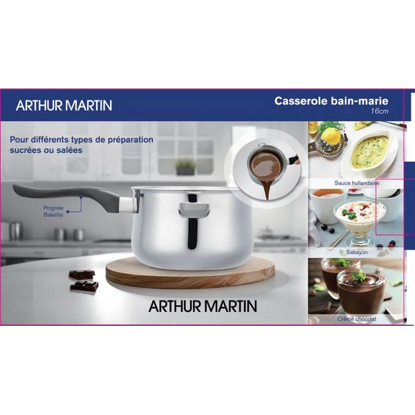 Casserole Bain Marie 16cm - Acier Inoxydable - Image 5