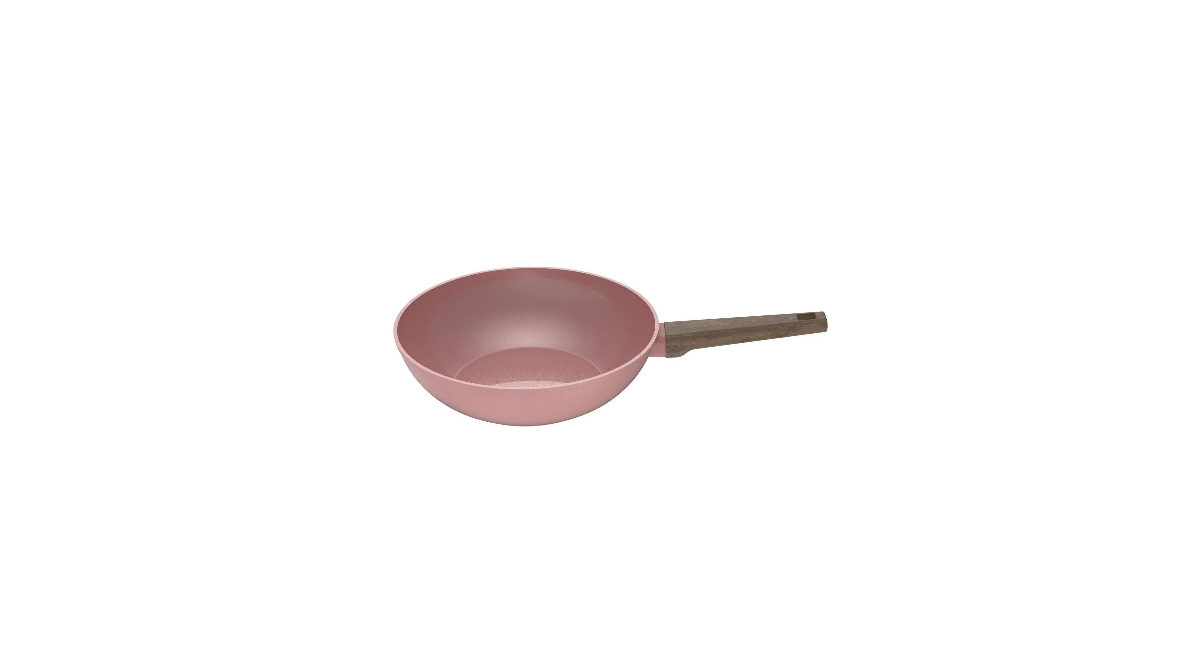 Wok 28cm - Aluminium Forgé - Revêtement Céramique - Rose - Image 2