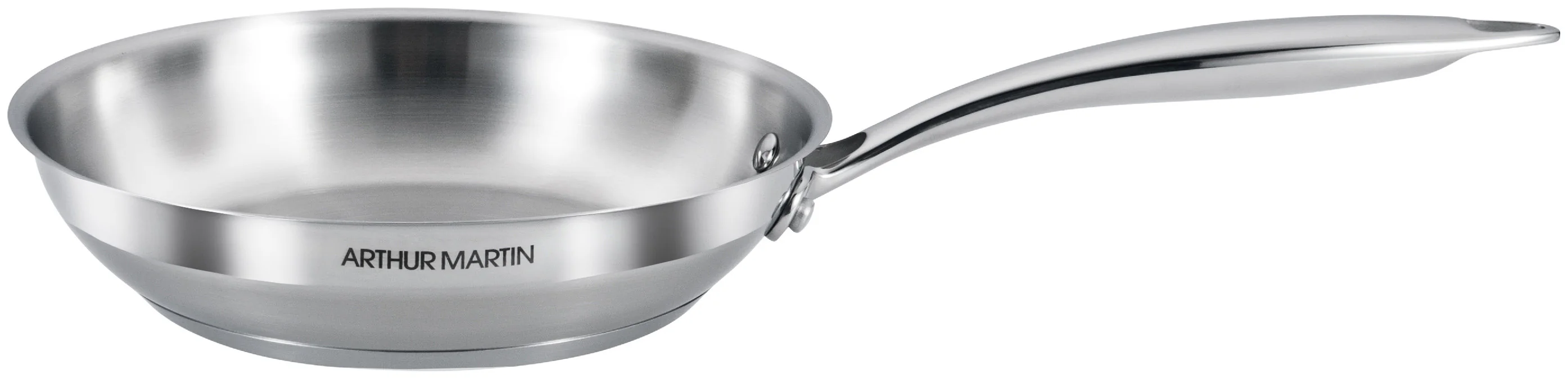 Poêle 20cm - Acier Inoxydable - Inox - Image 3