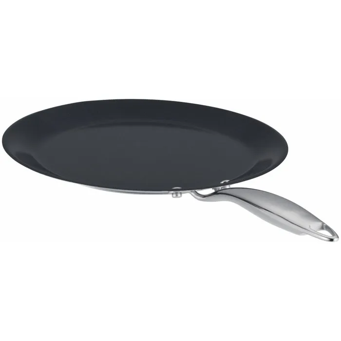 Crepiere 28cm Revetement Ceramique - Acier Inoxydable - Fond Capsulé - Inox - Image 3