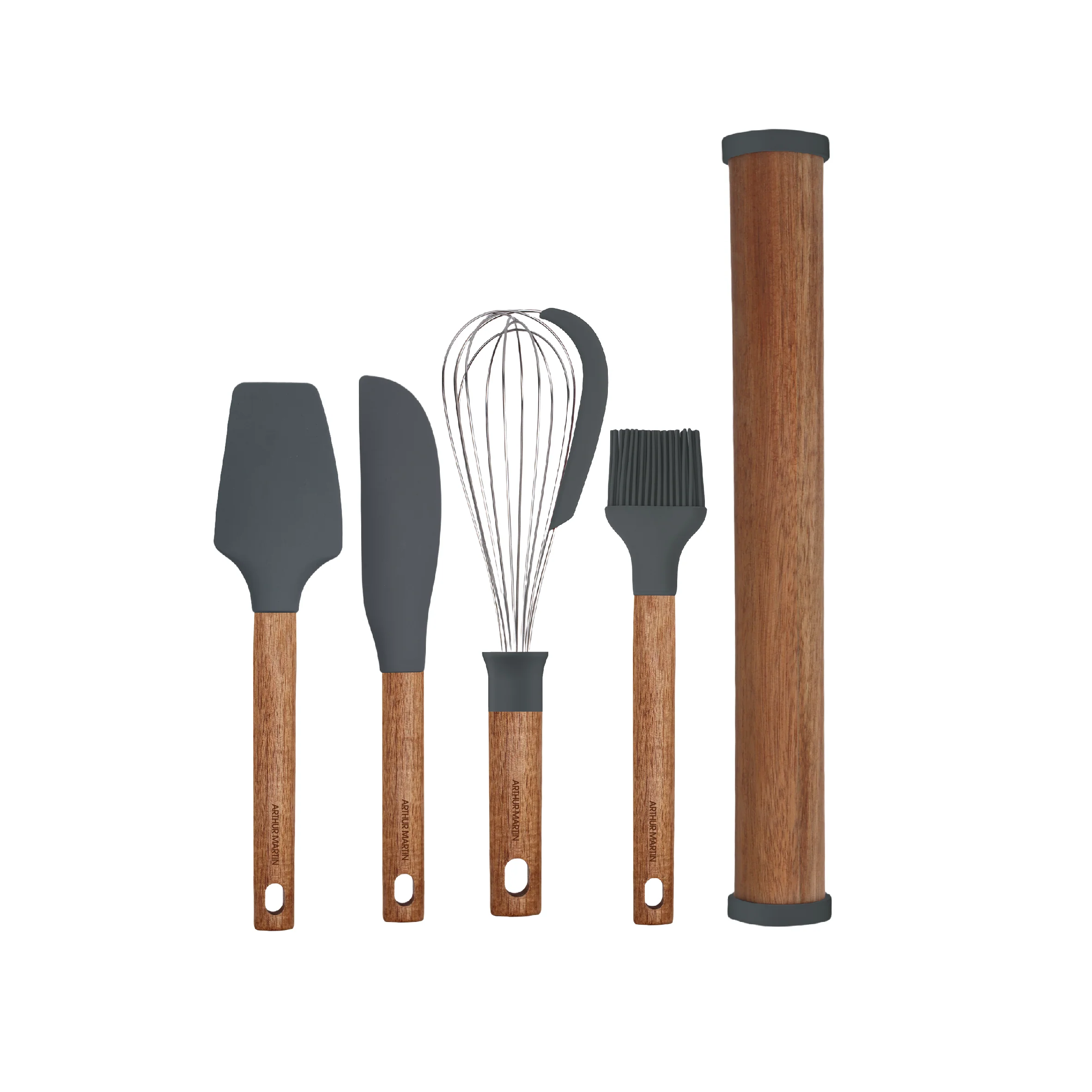 Set Ustensiles De Cuisine 5 Pièces - Gris - Image 2
