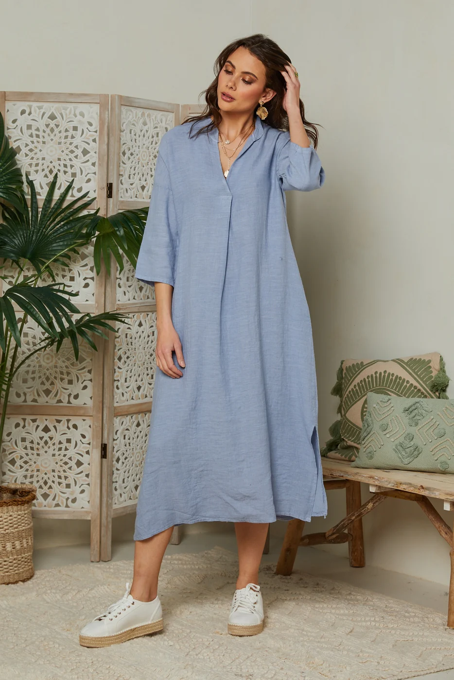Robe - Indigo - Femme - Image 2