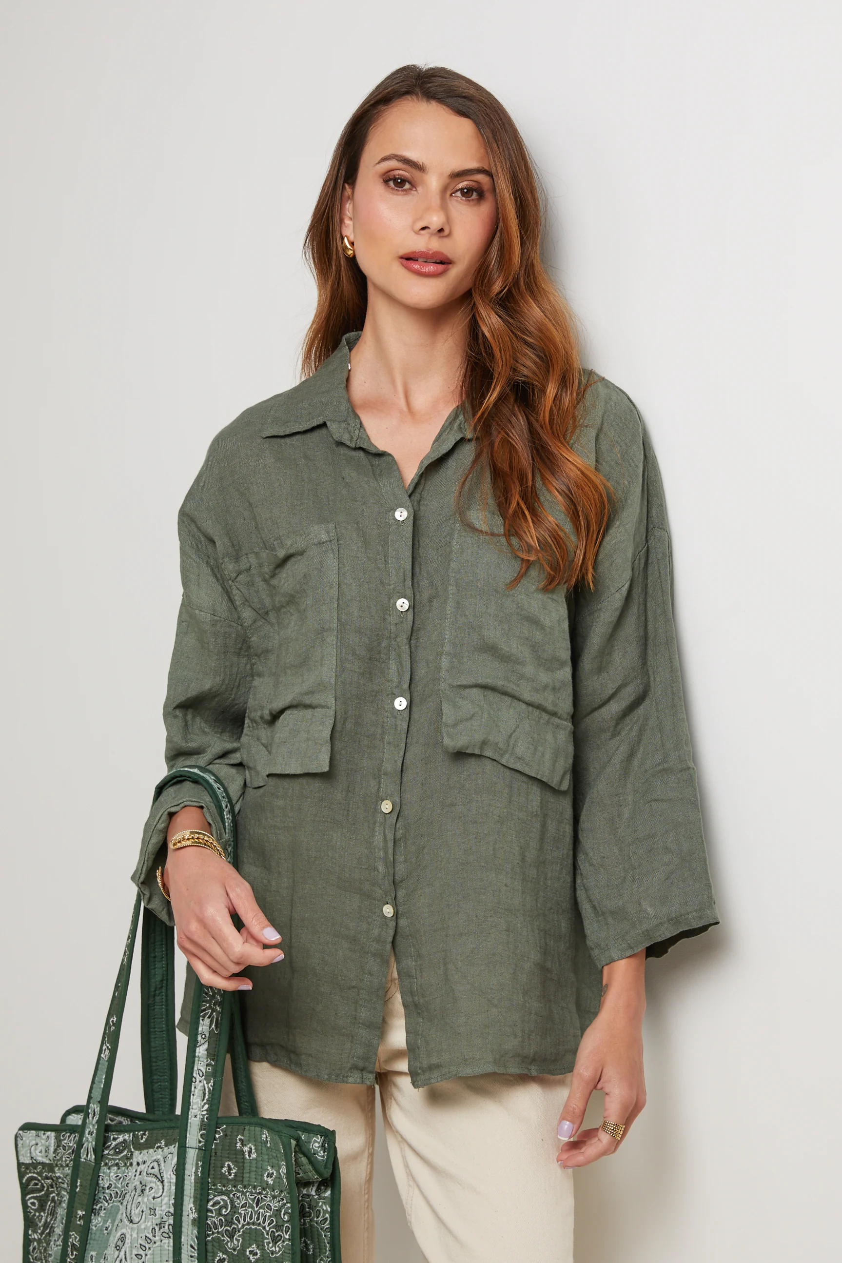 Chemise - Kaki - Femme - Image 3