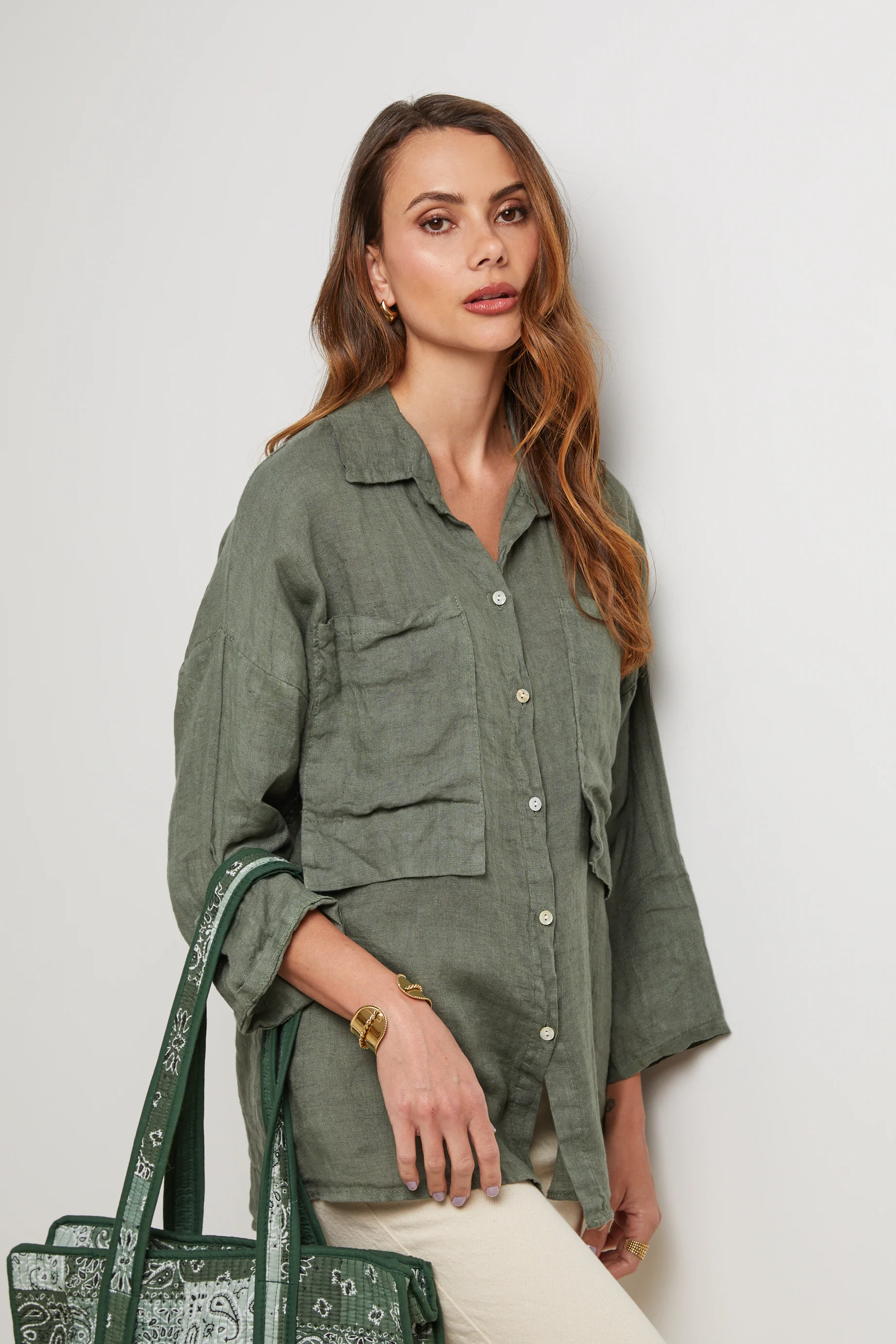 Chemise - Kaki - Femme - Image 5