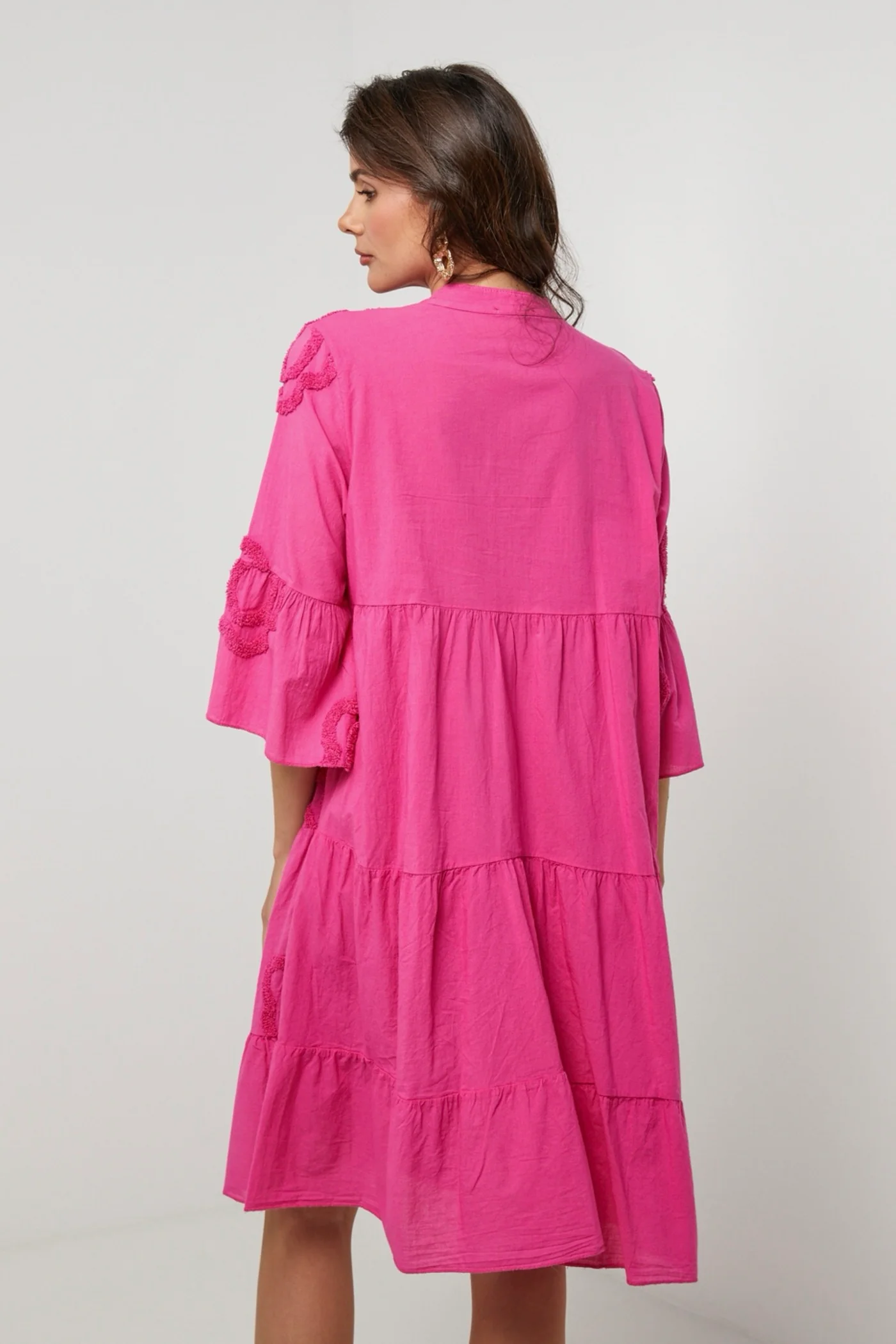 Robe Chemise - Fushia - Femme - Image 2