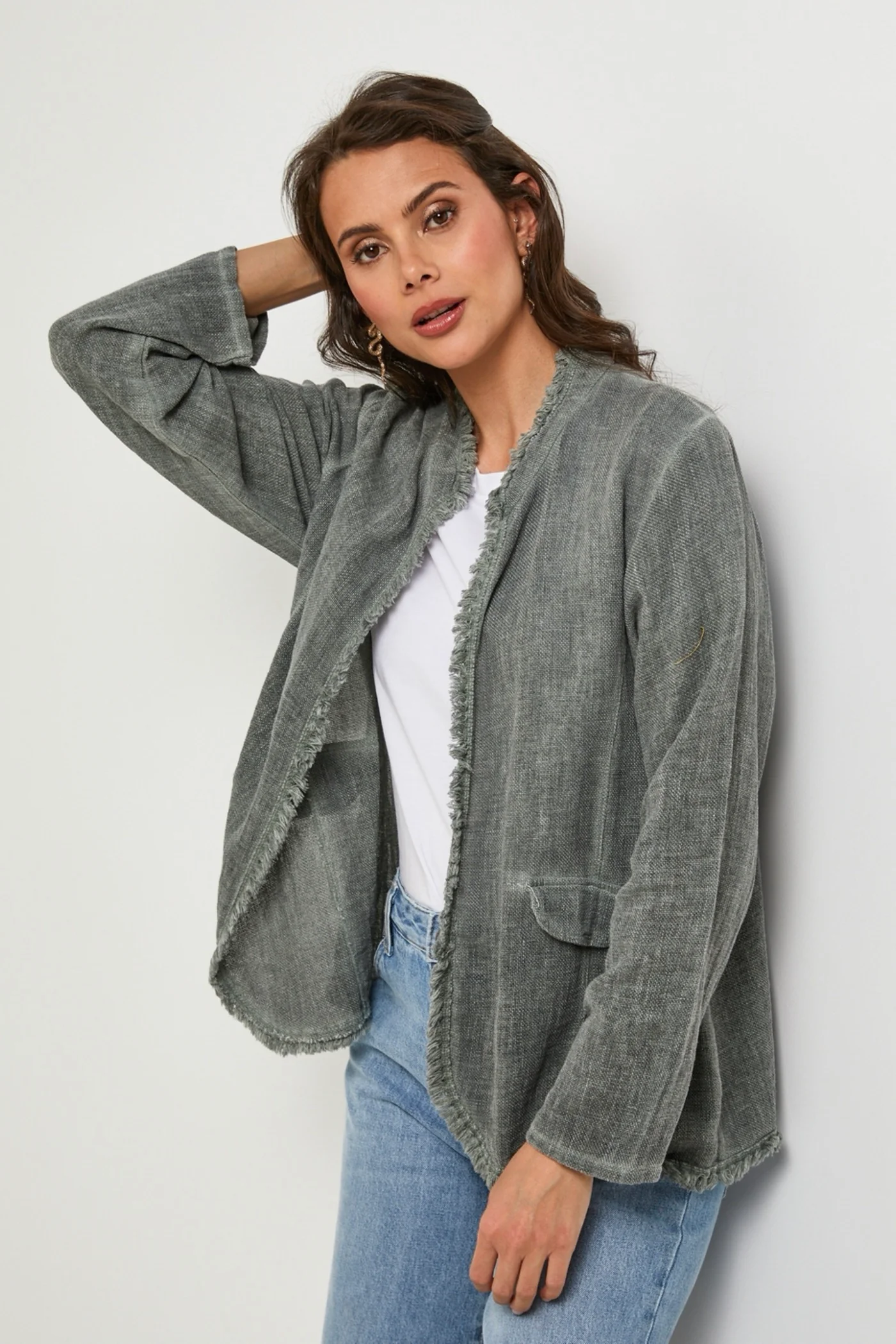 Veste - Kaki - Femme - Image 2