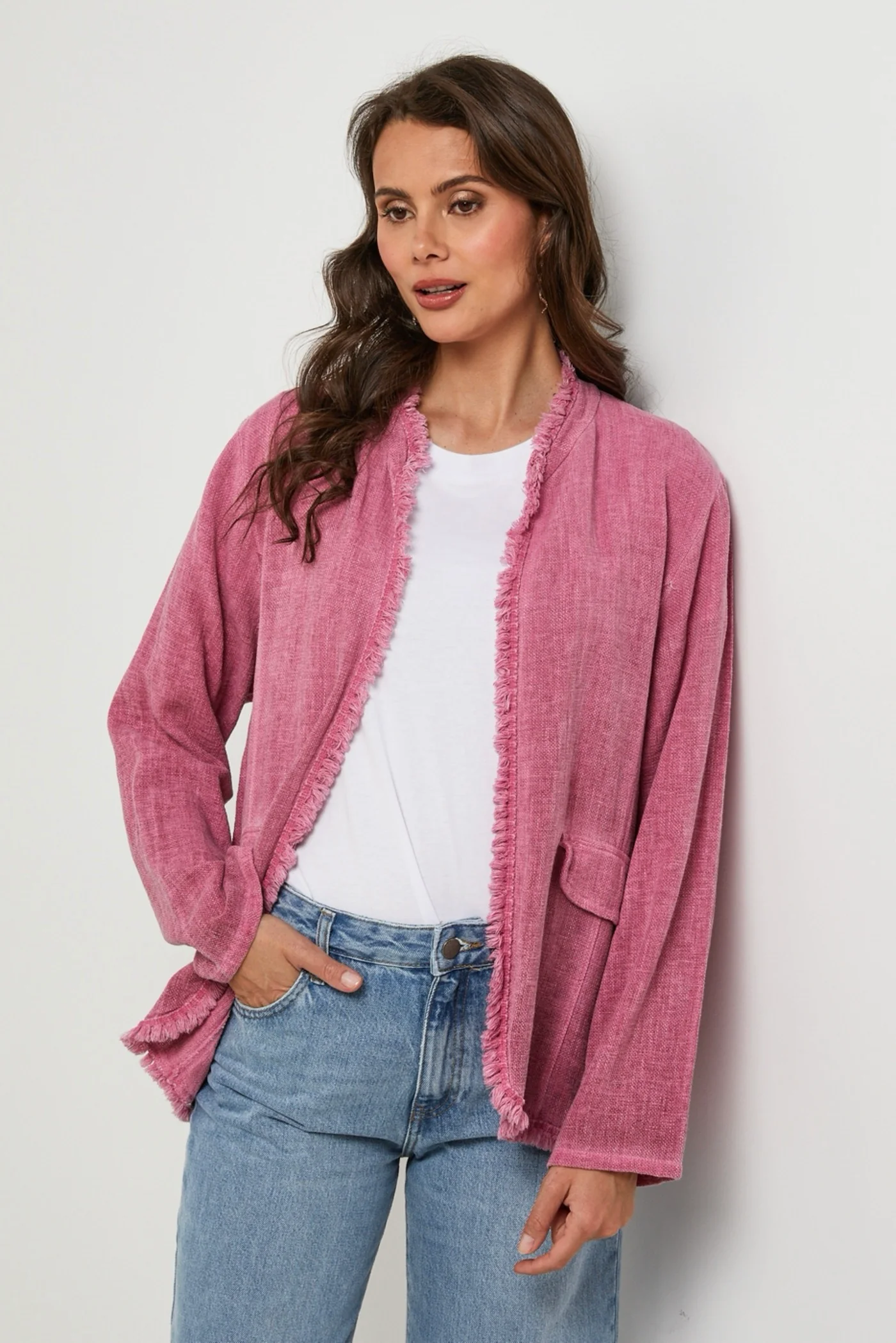 Veste - Rose - Femme - Image 2