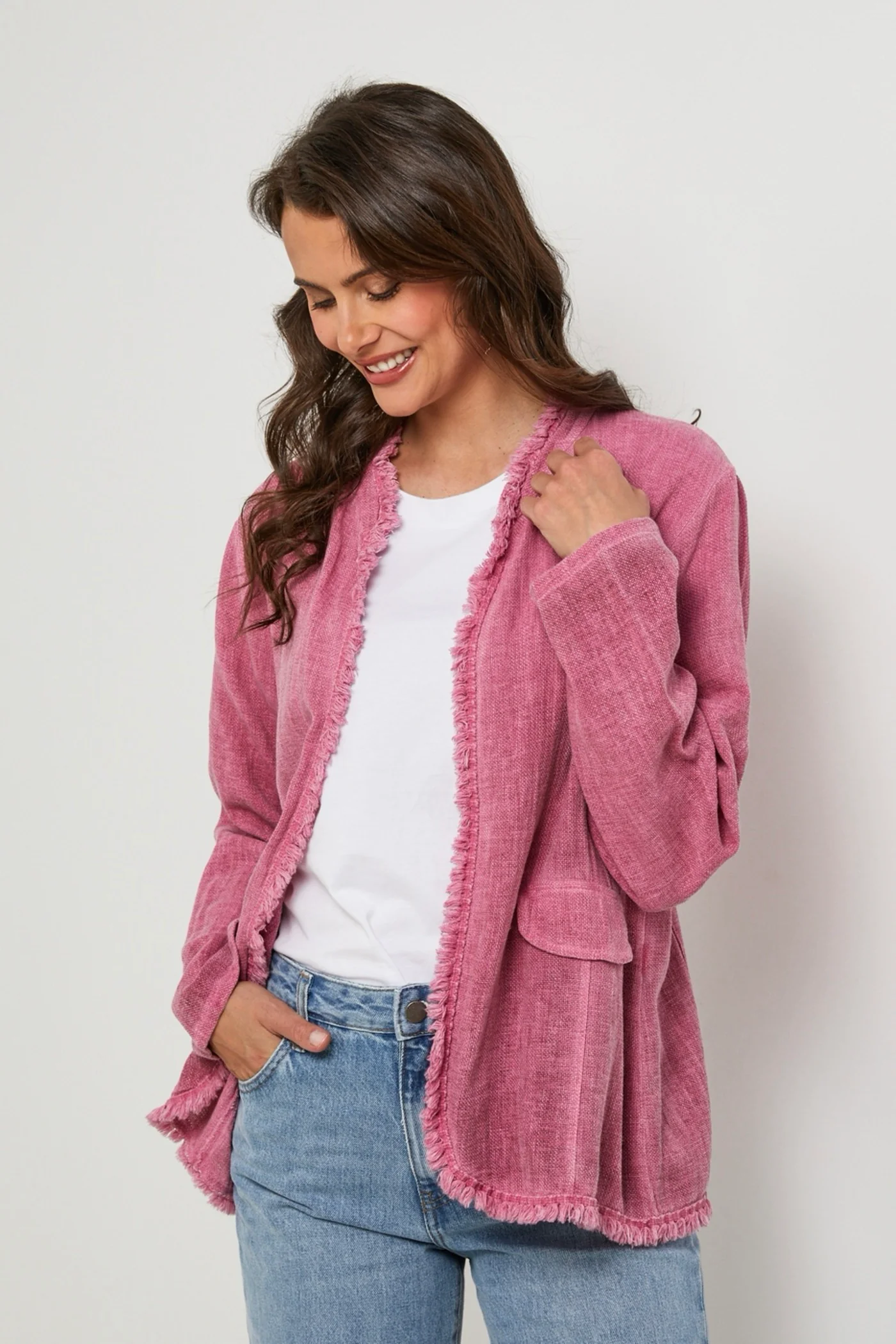 Veste - Rose - Femme - Image 4