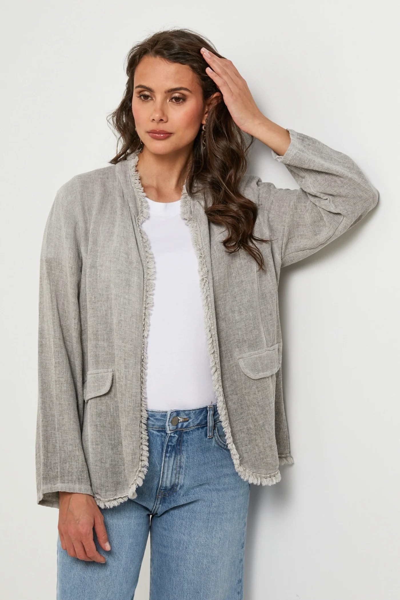 Veste - Taupe - Femme - Image 2