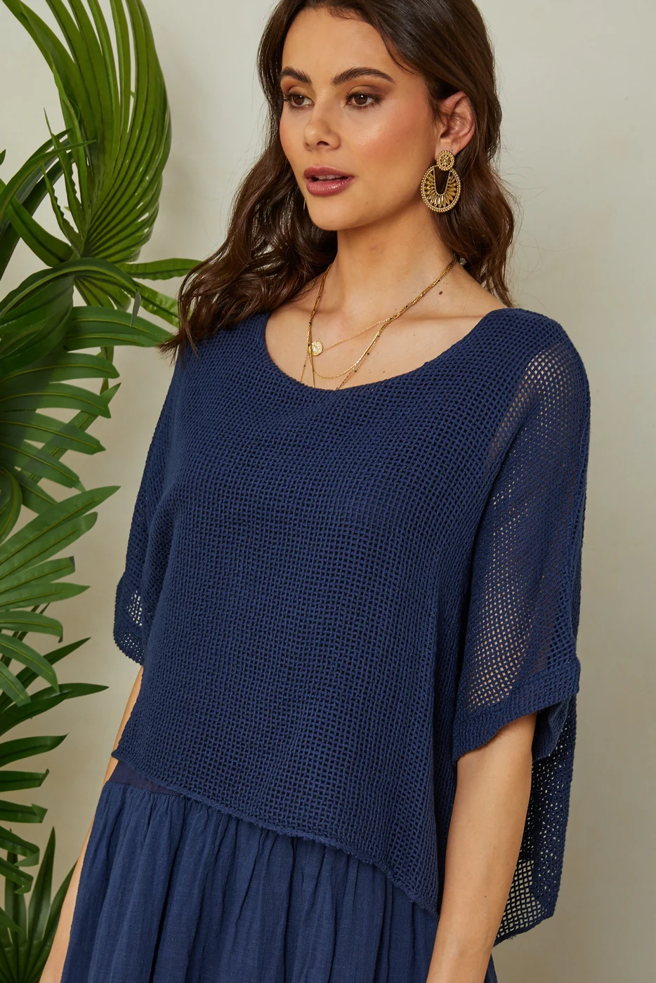 Robe - Marine - Femme - Image 2