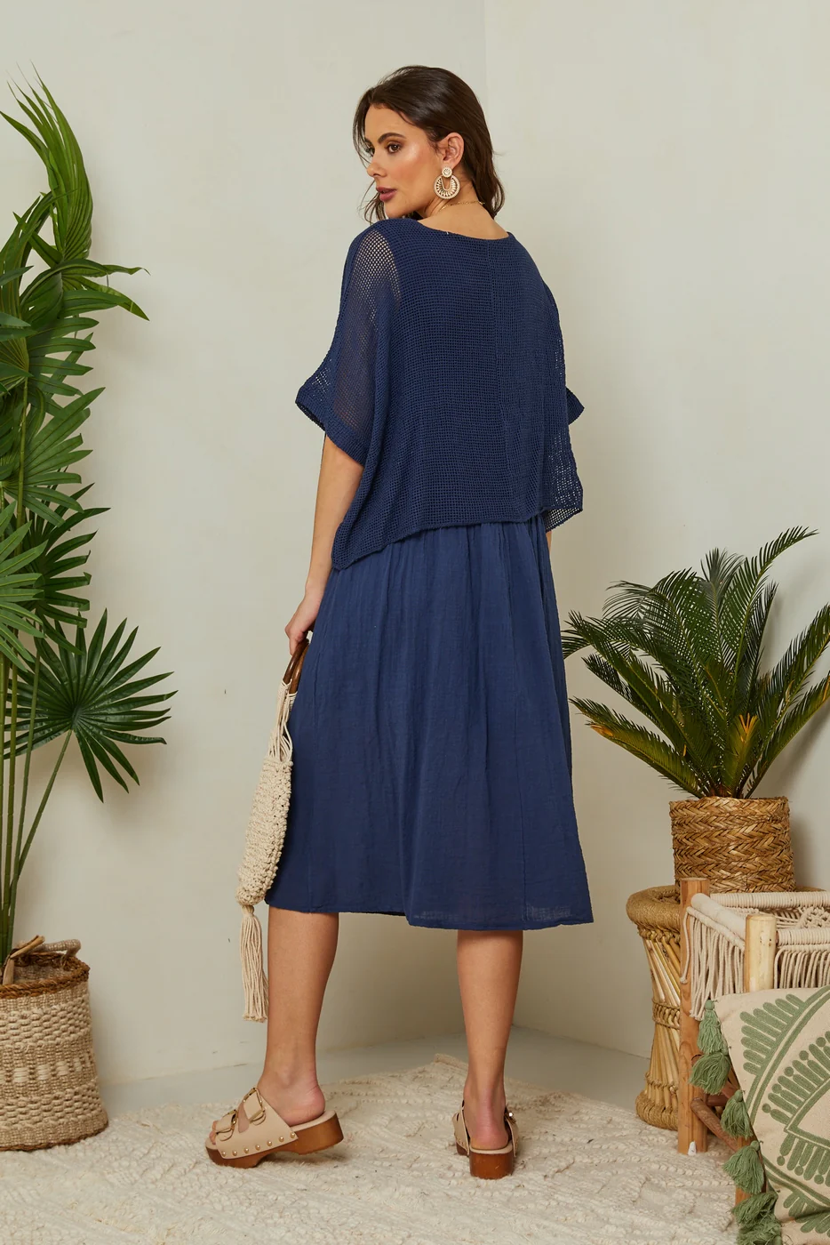 Robe - Marine - Femme - Image 3