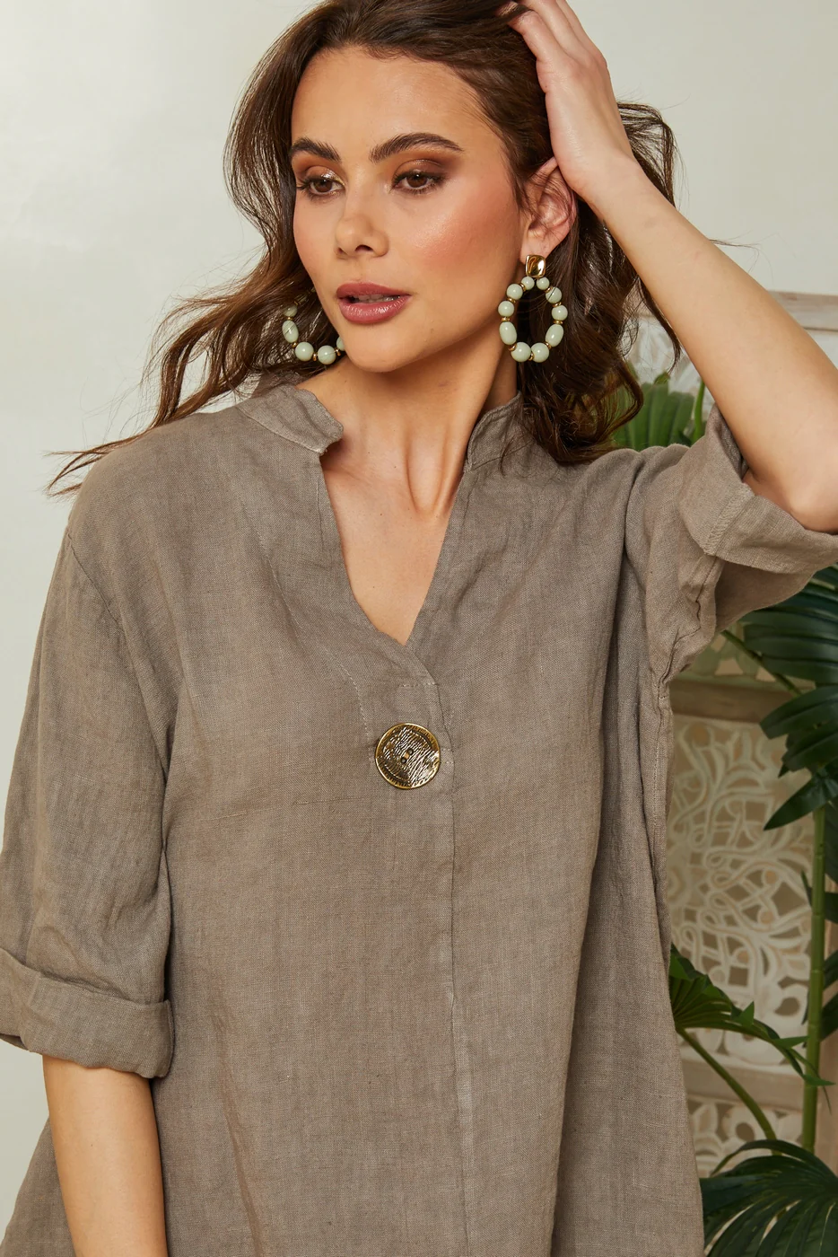 Top - Taupe - Femme - Image 3