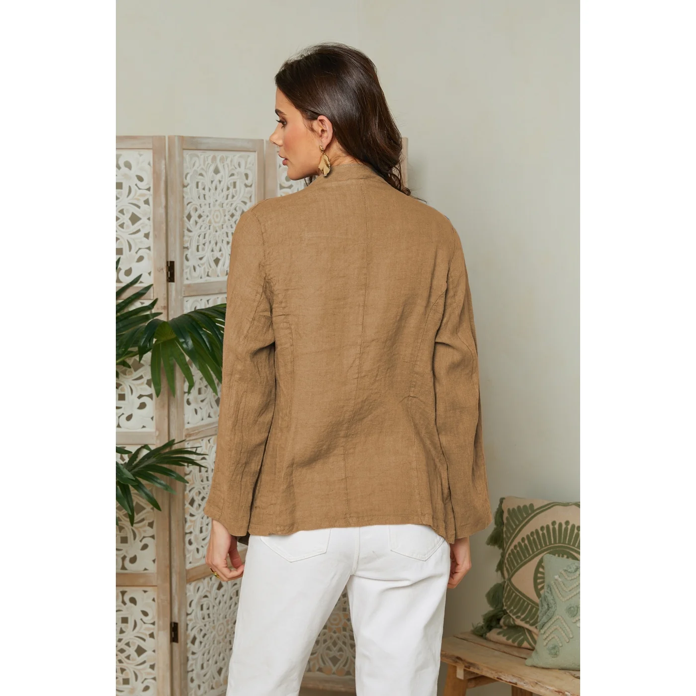 Veste - Camel - Femme - Image 2